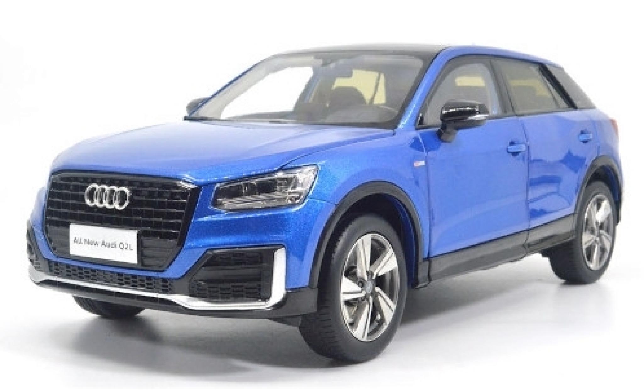 Audi Q2 1/18 Paudi L metallic blauw 2018 modelauto