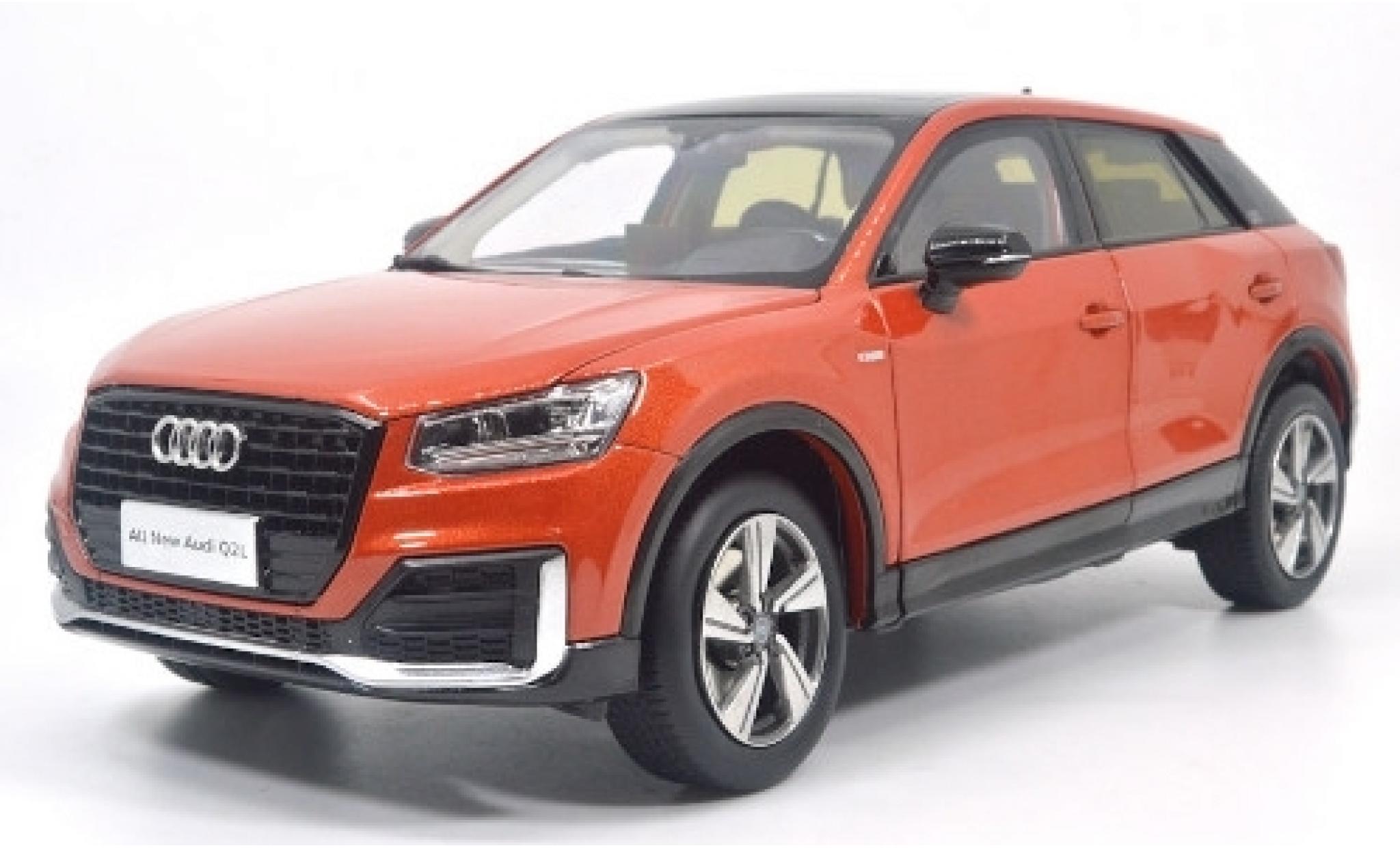 Audi Q2 1/18 Paudi L metallic oranje 2018 modelauto