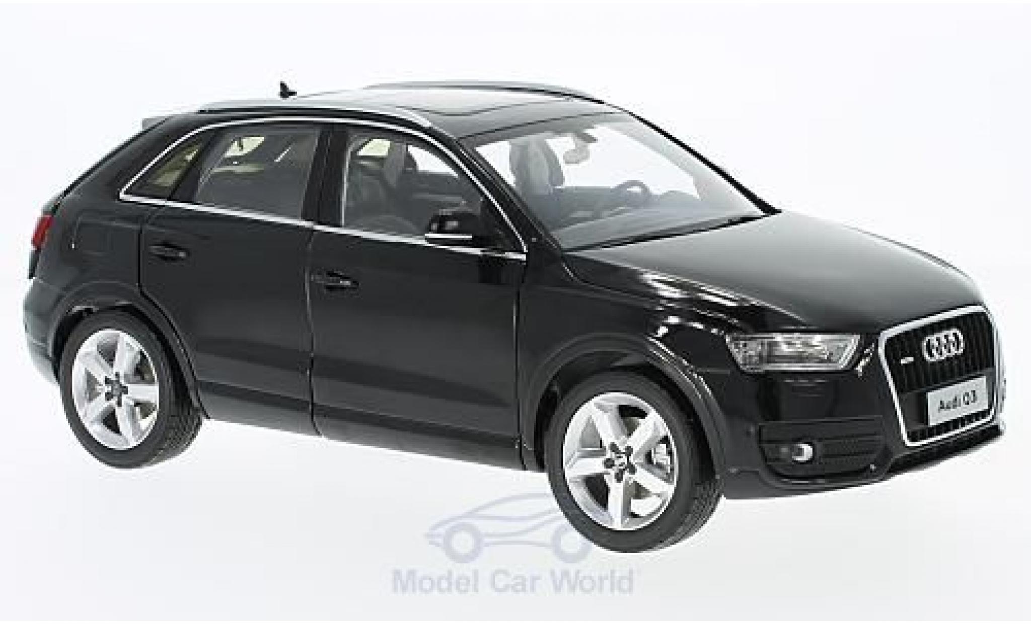 Audi Q3 1/18 Paudi zwart 2014 modelauto