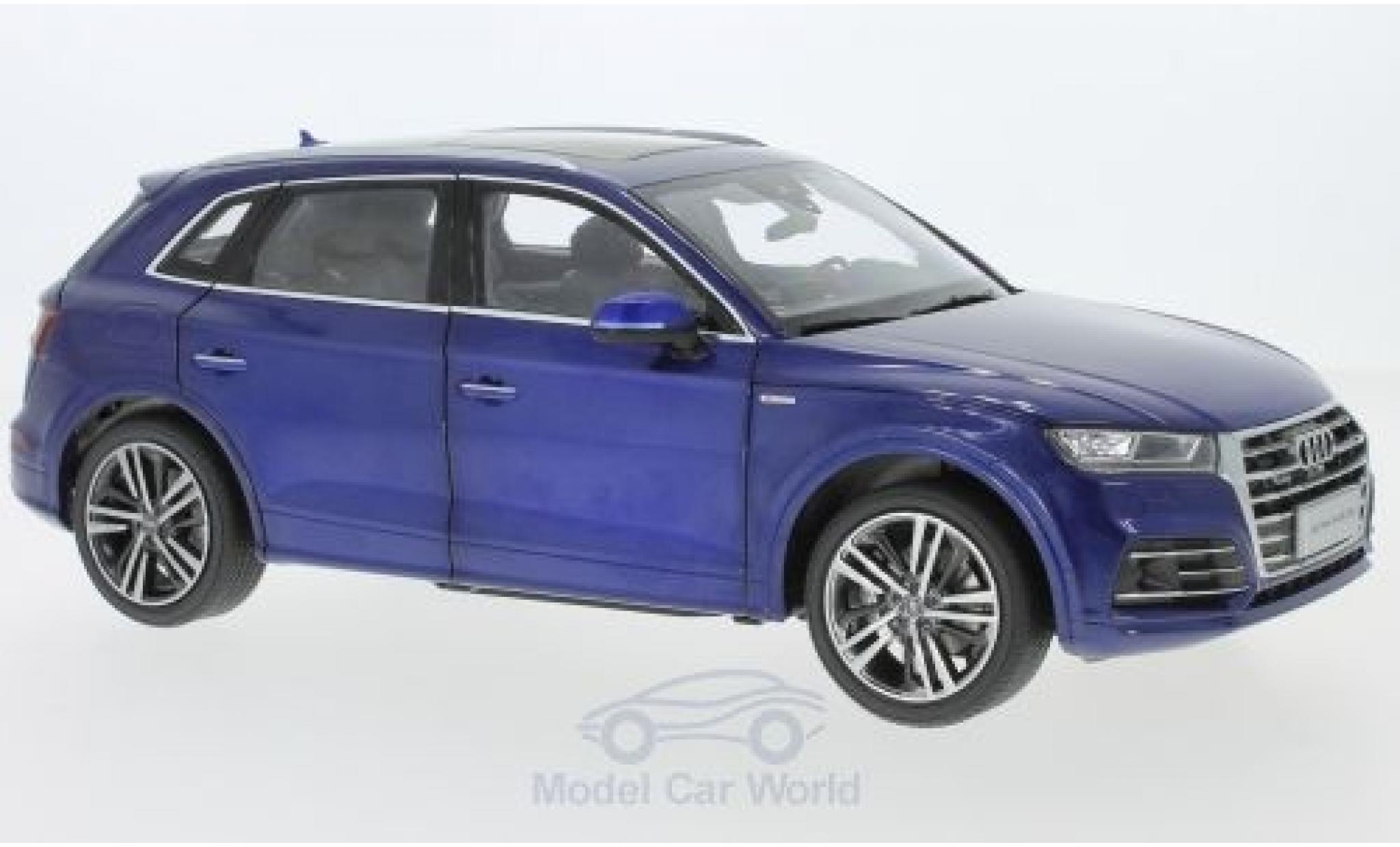 Audi Q5 1/18 Paudi L metallic blauw 2018 modelauto
