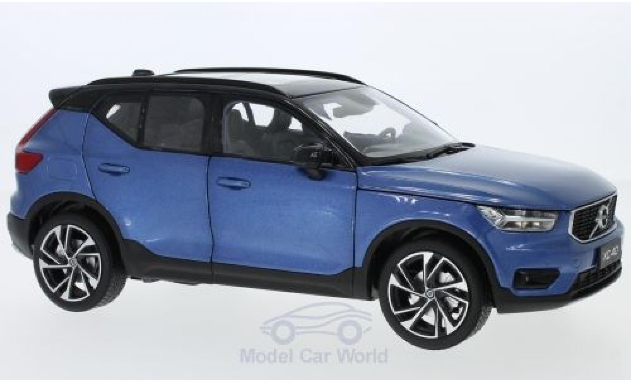 Volvo XC 1/18 Paudi 40 metallic blauw 2018 modelauto