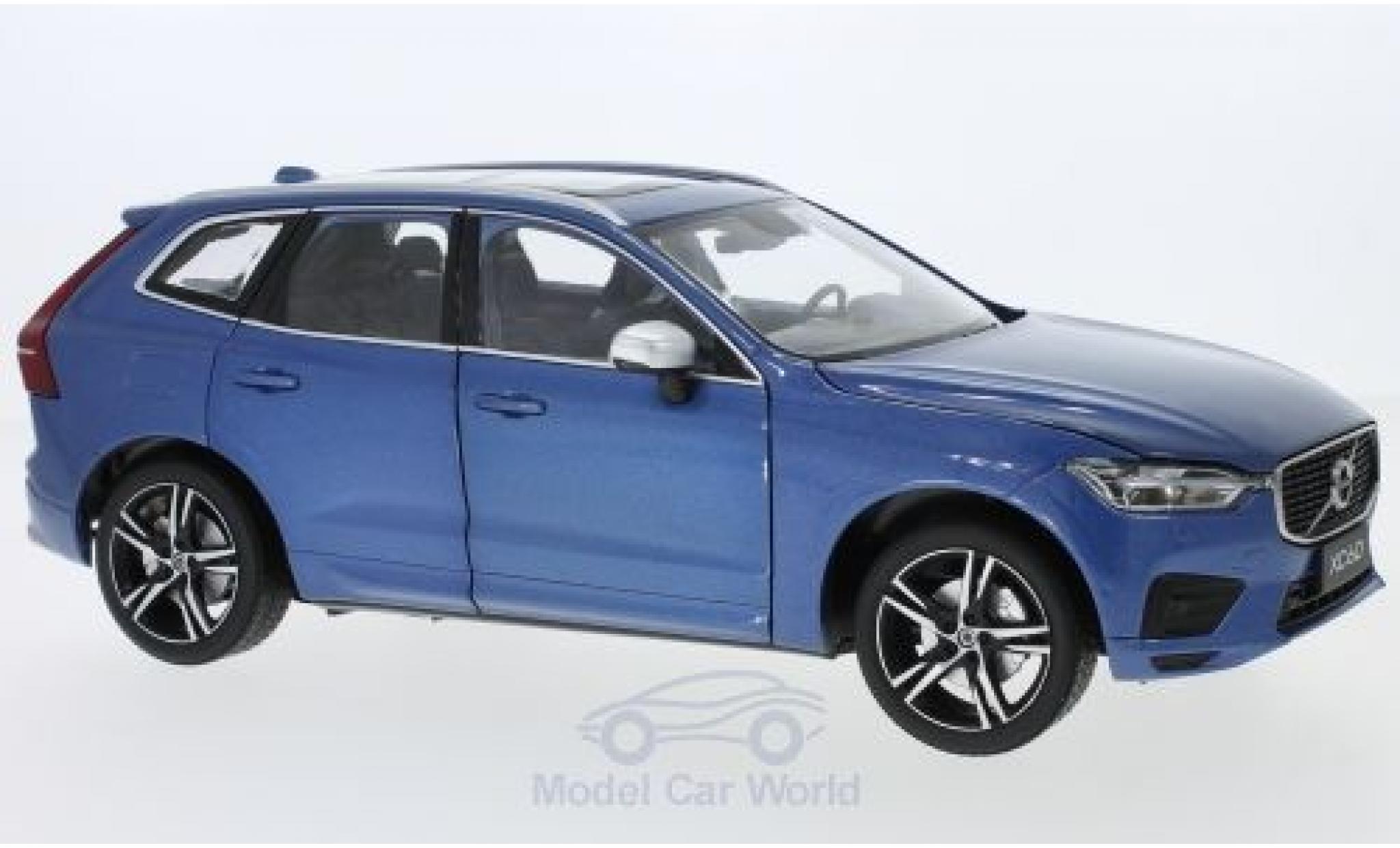 Volvo XC 60 1/18 Paudi 60 R metallic blauw 2018 modelauto