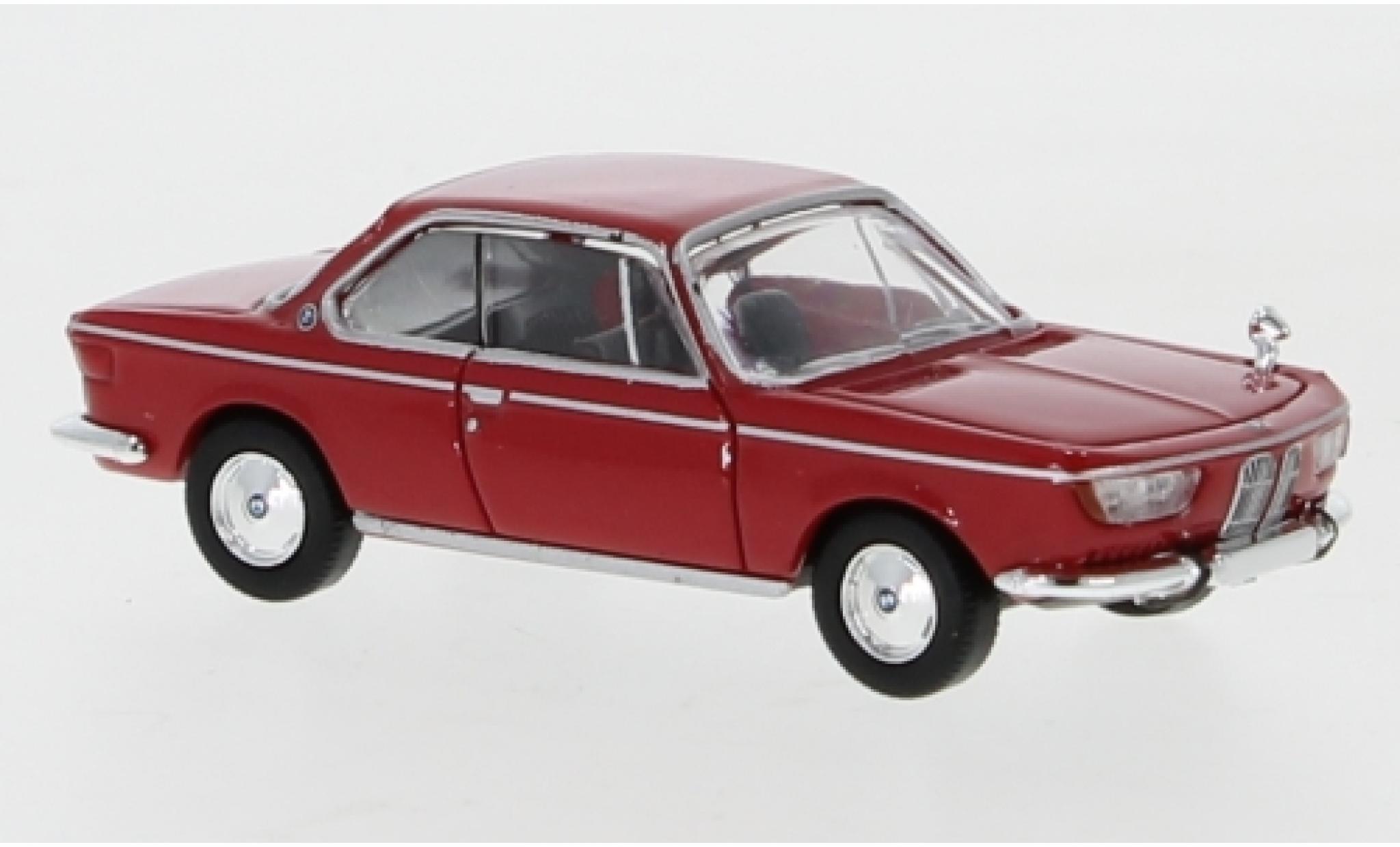 Bmw 2000 1/87 PCX87 CS rood 1965 modelauto