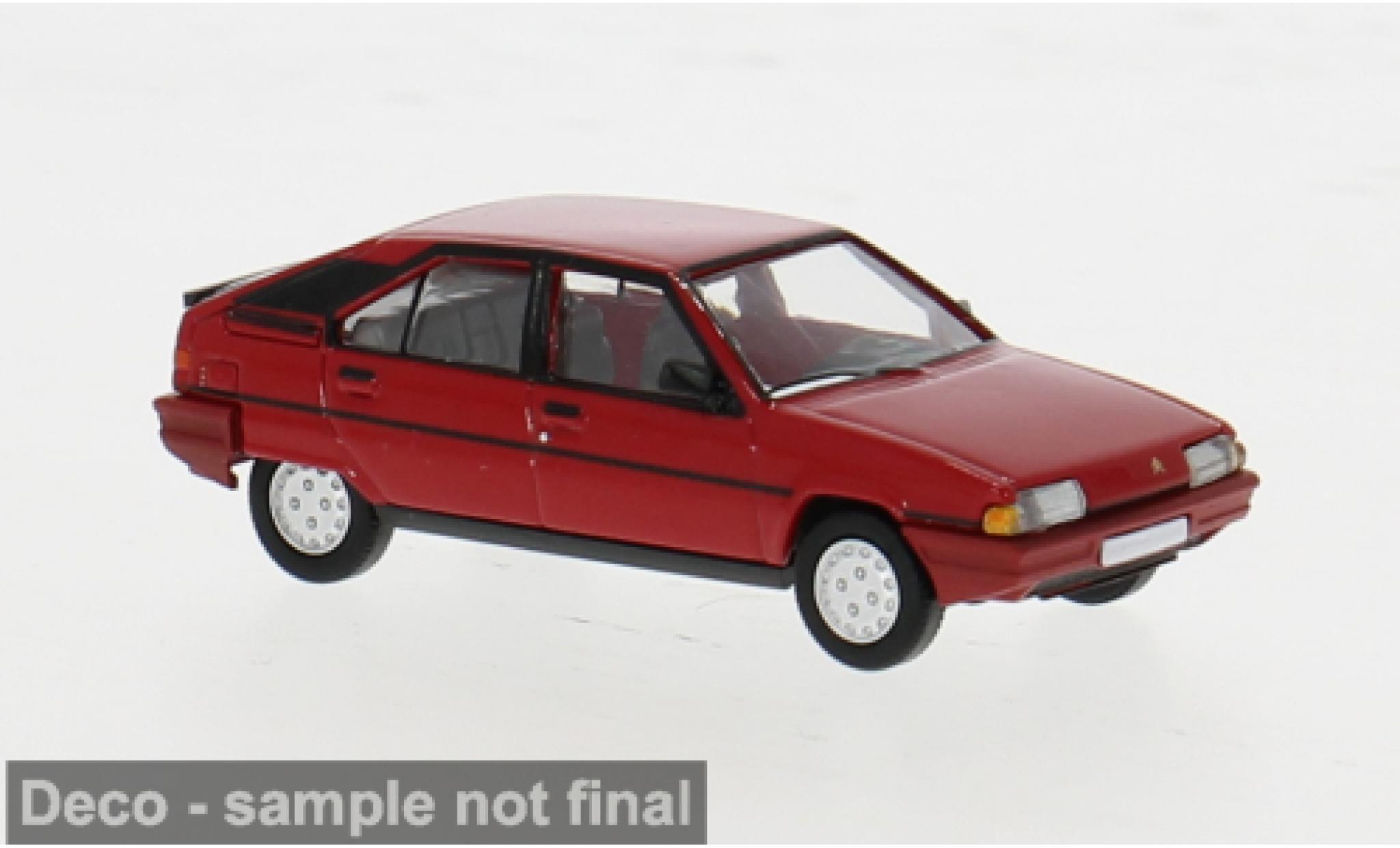 Citroen BX 1/87 PCX87 Leader rood 1982 1:87 modelauto