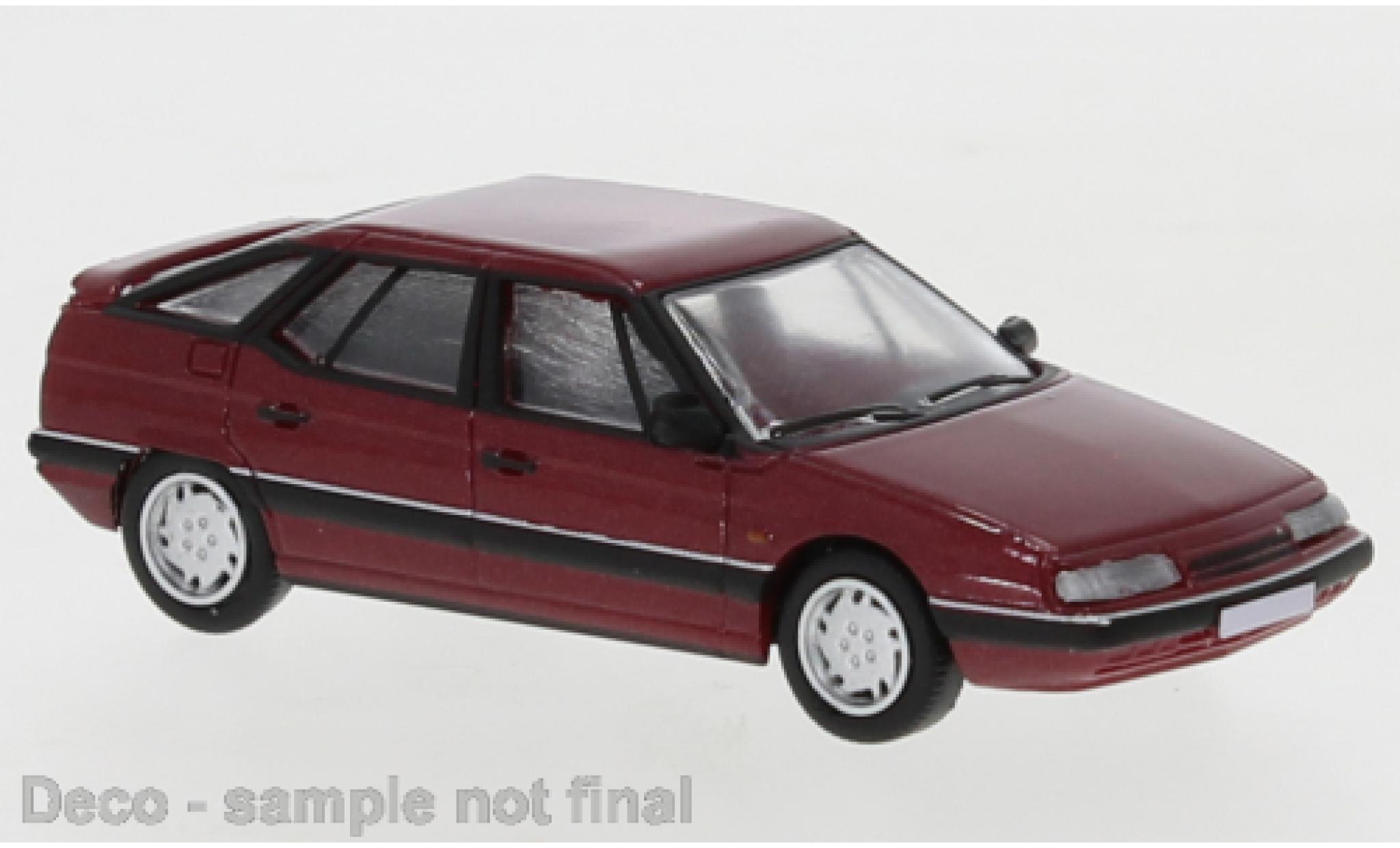Citroen XM 1/87 PCX87 metallic rood 1989 modelauto