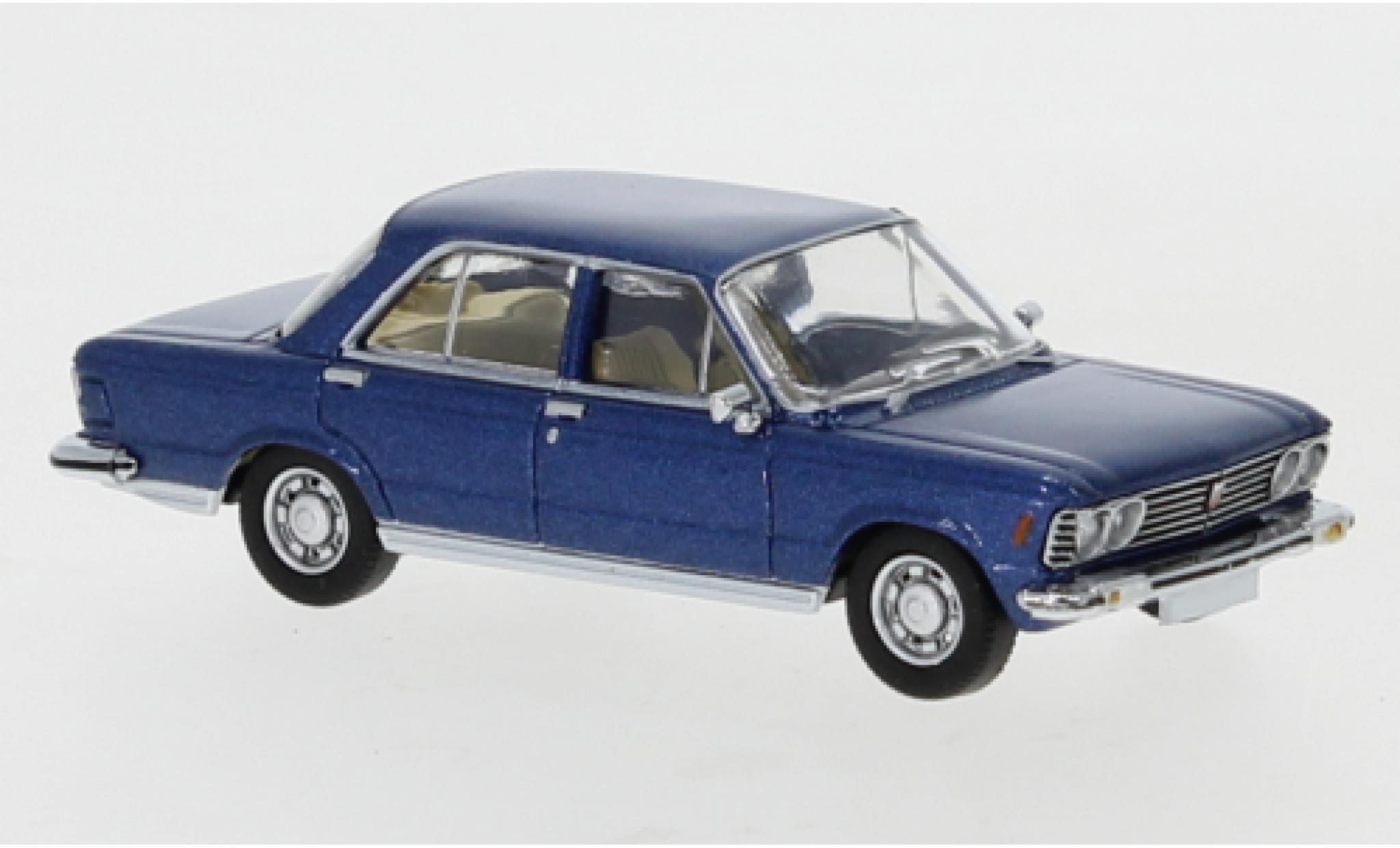 Fiat 130 1/87 PCX87 metallic blauw 1969 modelauto