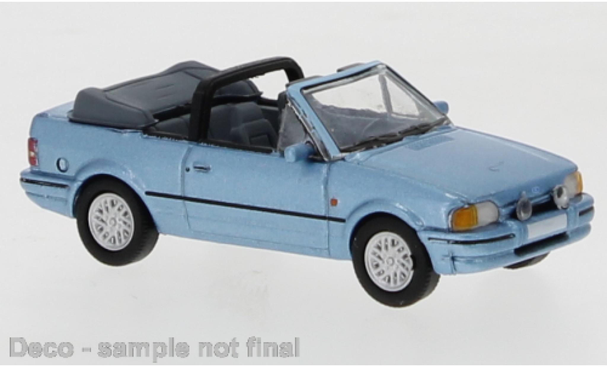 Ford Escort 1/87 PCX87 IV Cabriolet metallic blauw 1986 modelauto