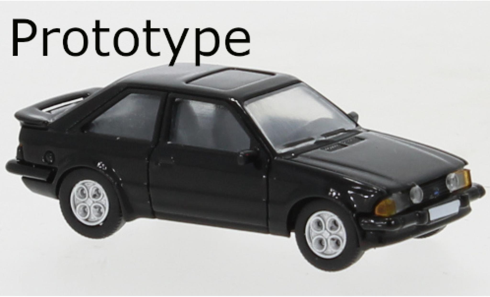 Ford Escort 1/87 PCX87 MK III XR3 zwart 1981 modelauto