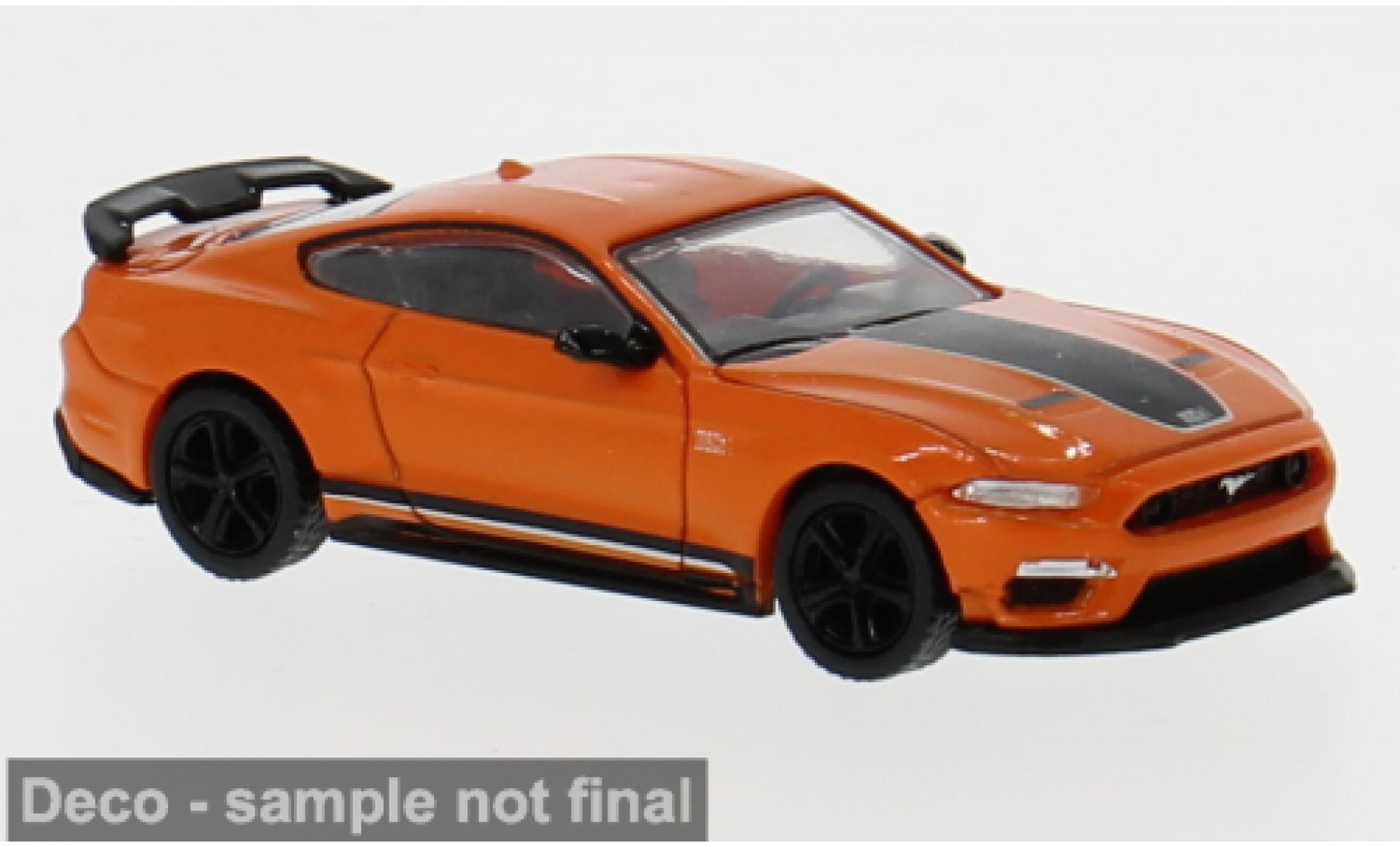 Ford Mustang 1/87 PCX87 VI Mach I oranje 2020 1:87 modelauto