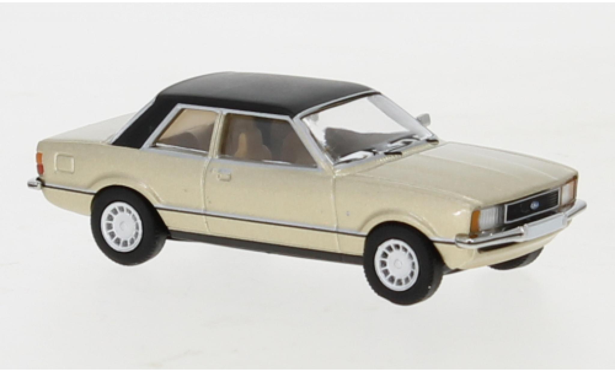 Ford Taunus 1/87 PCX87 TC2 metallic beige/matt-zwart 1976 modelauto