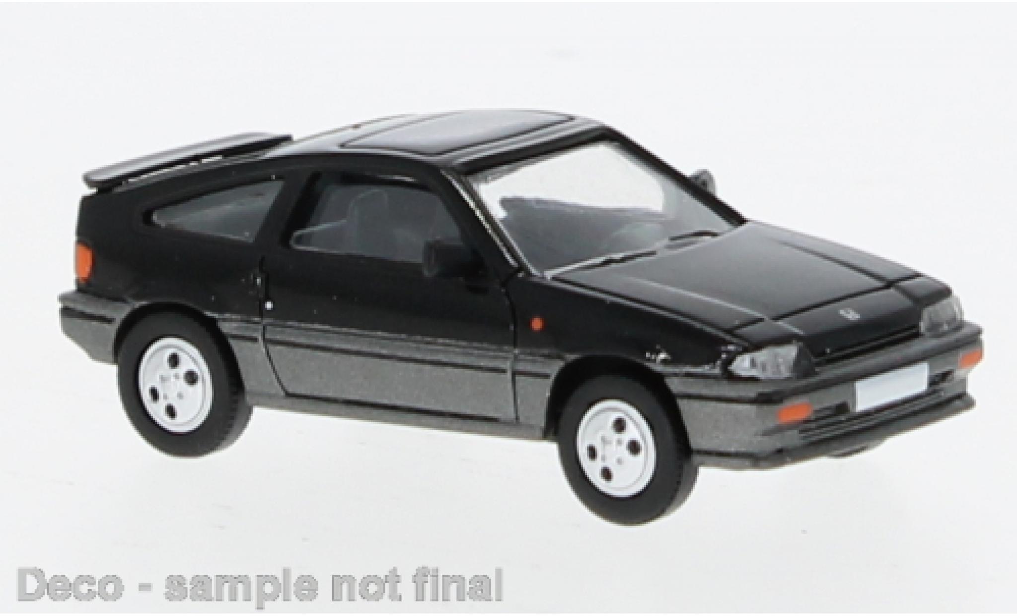 Honda CRX 1/87 PCX87 zwart/metallic grijs 1968 1:87 modelauto