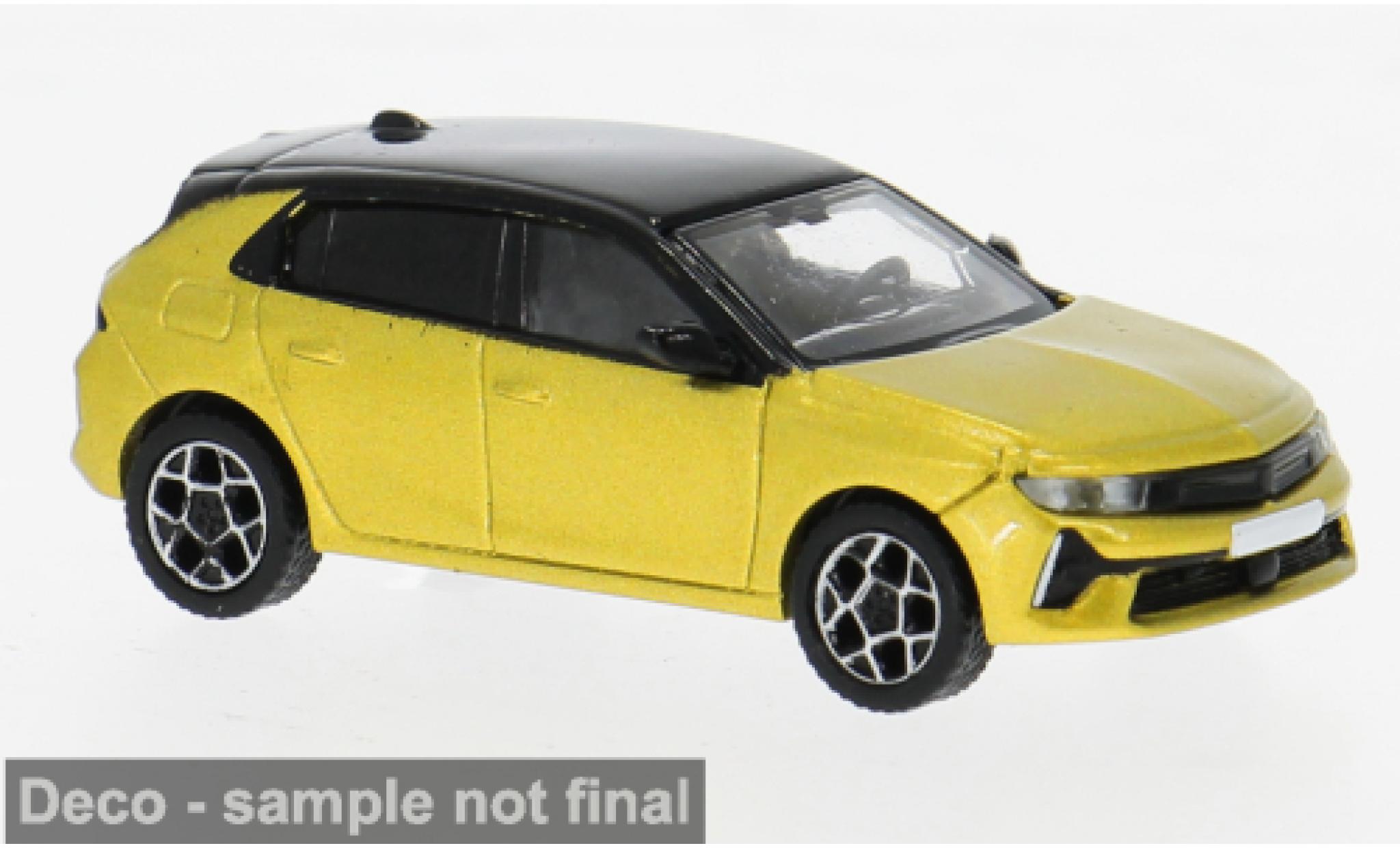 Opel Astra 1/87 PCX87 L geel/zwart 2021 1:87 modelauto