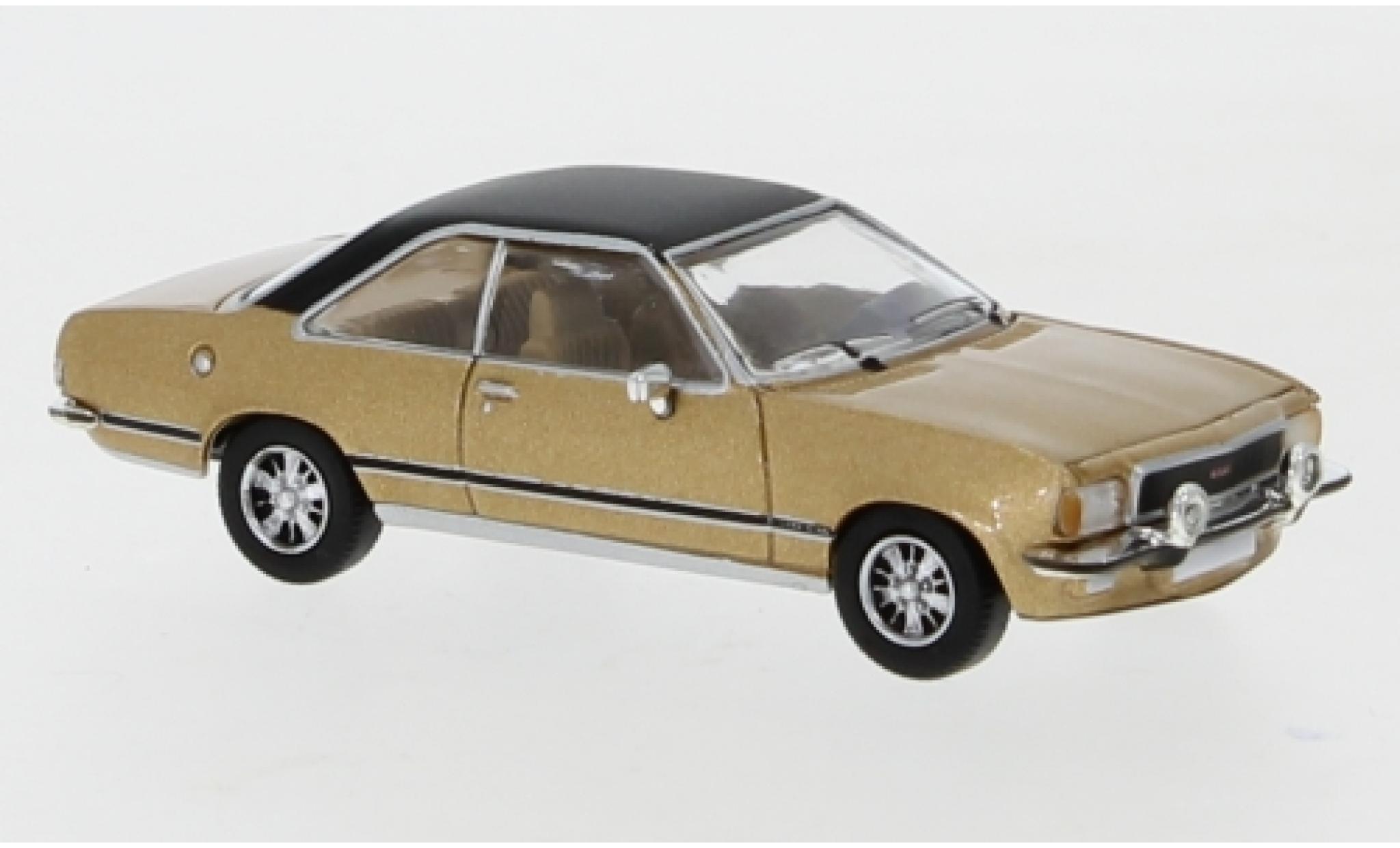 Opel Commodore 1/87 PCX87 B Coupe metallic bruin/matt-zwart 1972 modelauto