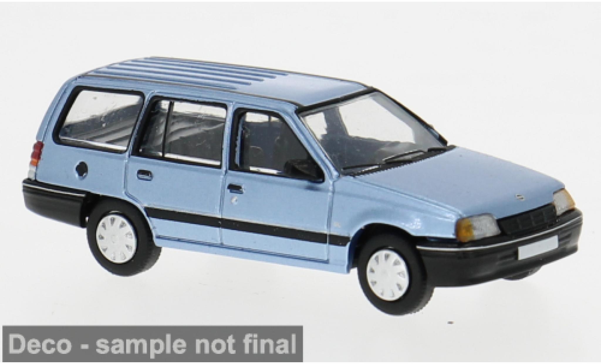 Opel Kadett 1/87 PCX87 E Caravan blauw 1989 1:87 modelauto