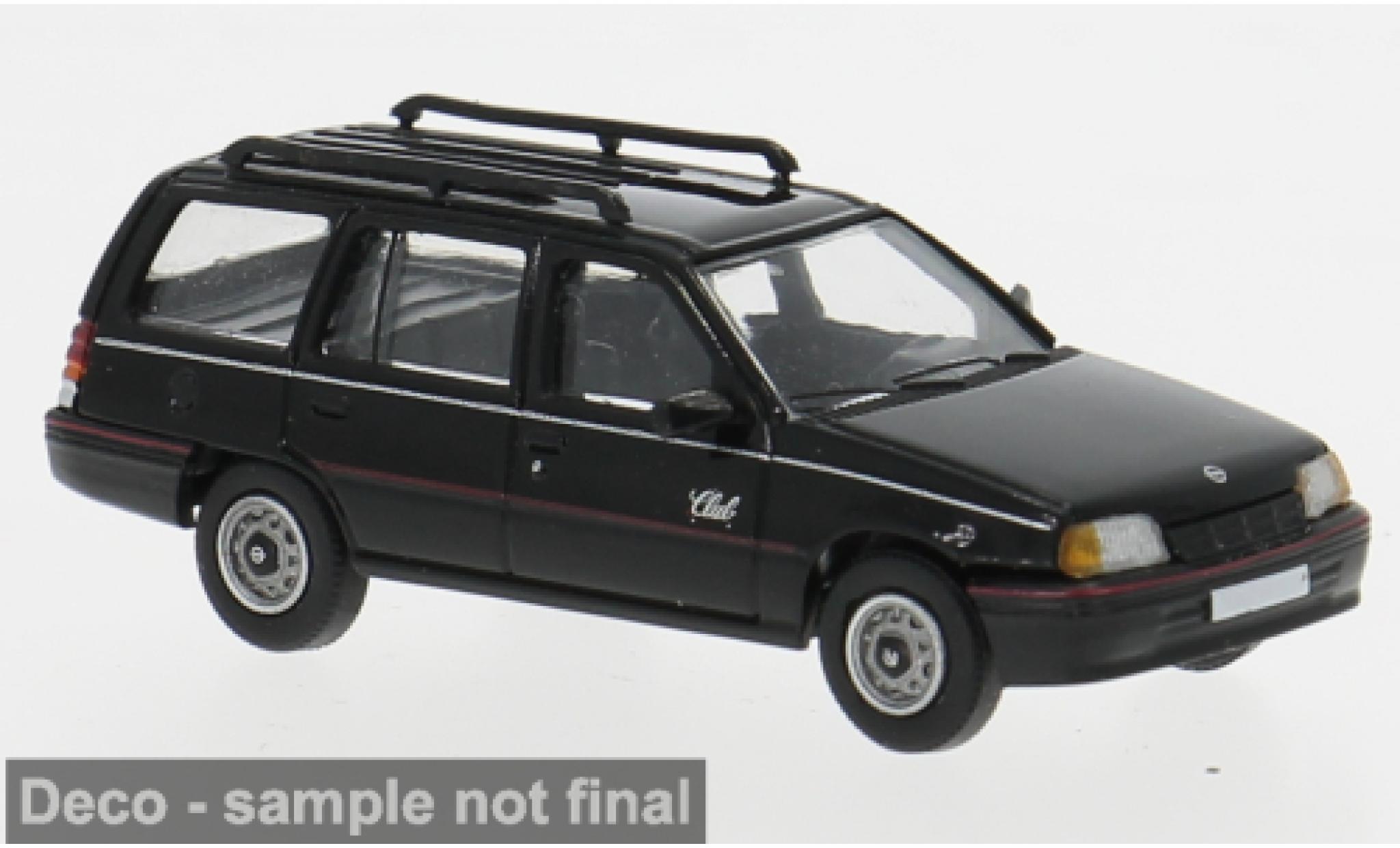 Opel Kadett 1/87 PCX87 E Caravan zwart 1989 1:87 modelauto