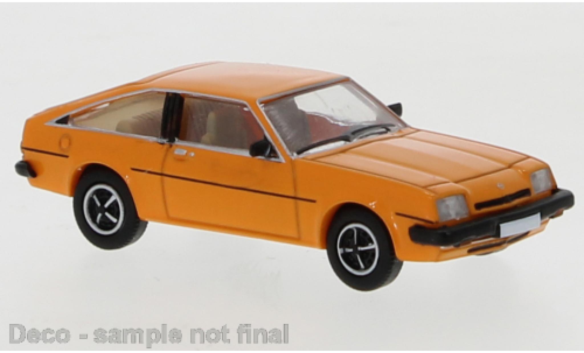 Opel Manta 1/87 PCX87 B CC oranje 1980 exclusive avec Model Car World modelauto