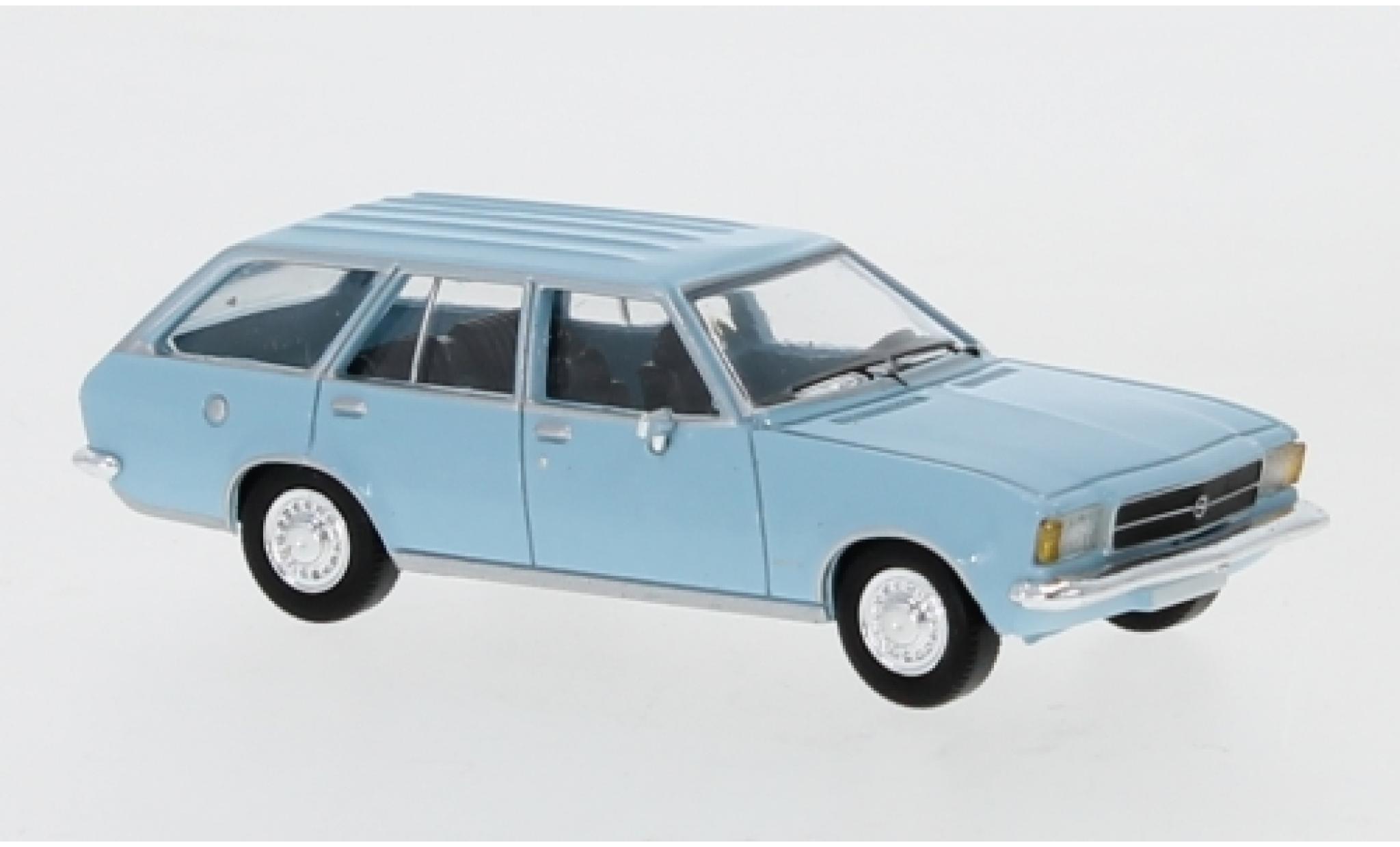 Opel Rekord 1/87 PCX87 D Caravan blauw 1972 modelauto