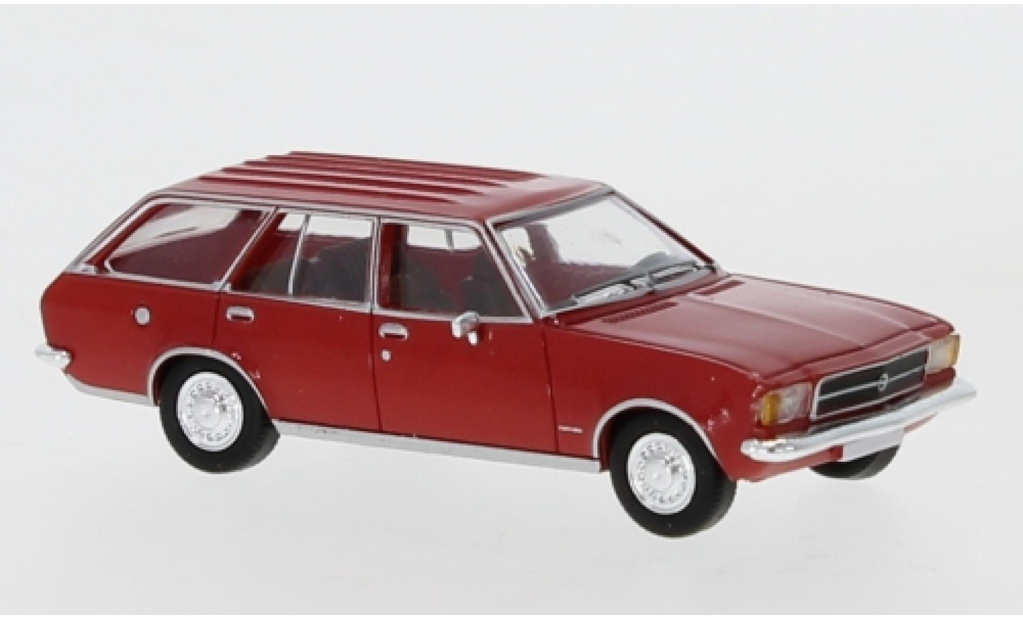 Opel Rekord 1/87 PCX87 D Caravan rood 1972 modelauto