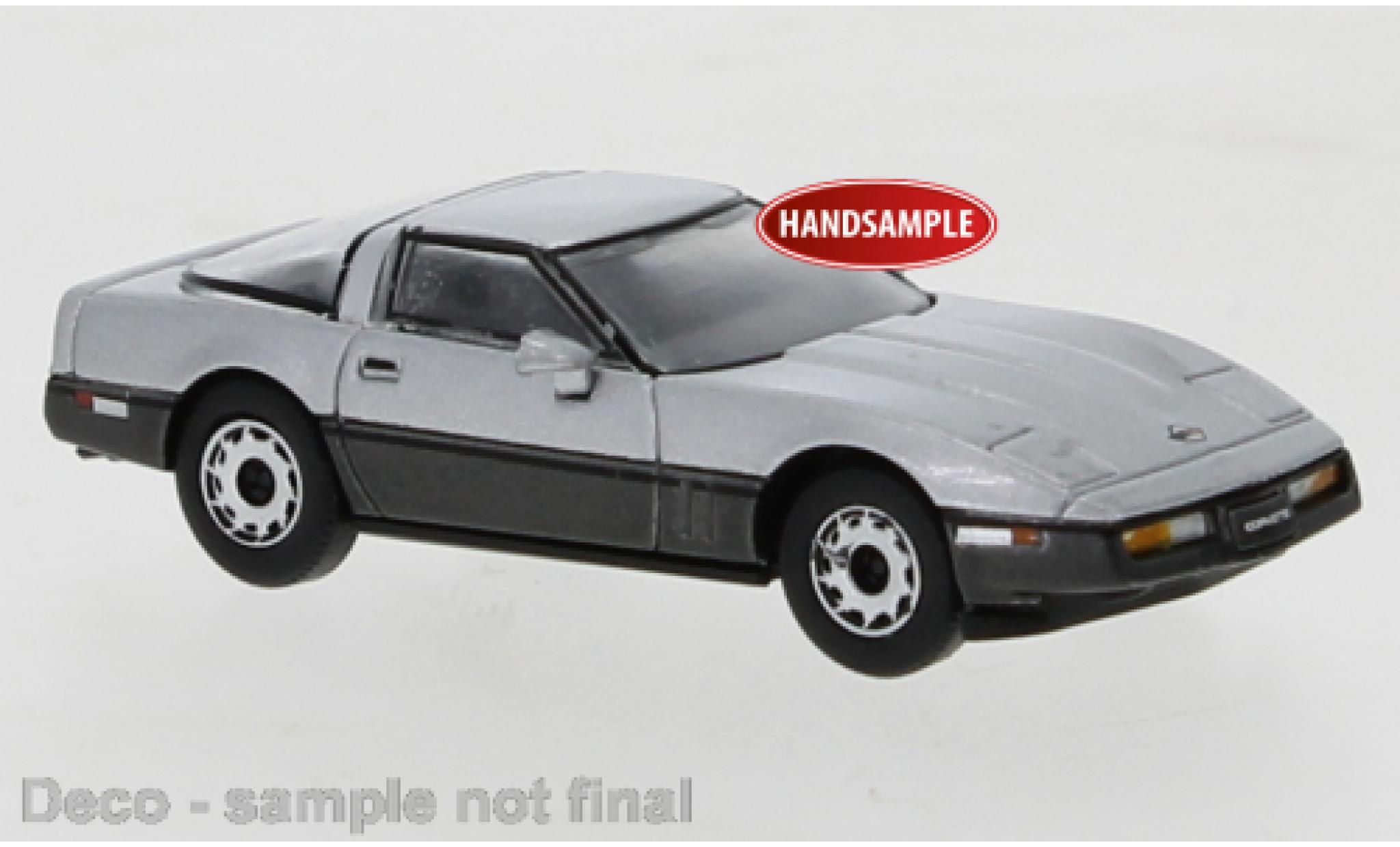 Chevrolet Corvette 1/87 PCX87 C4 d/metallic grijs 1984 modelauto