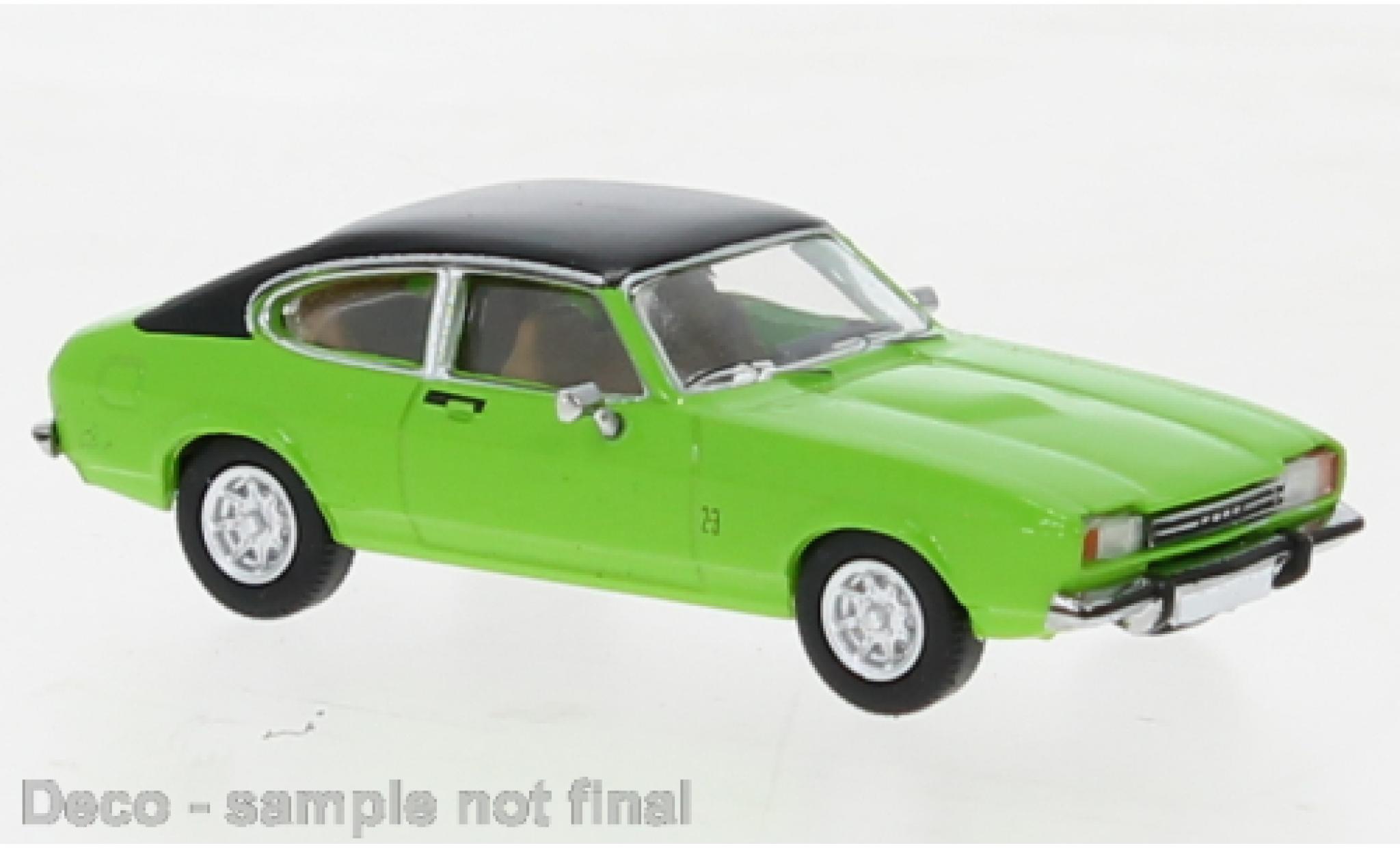 Ford Capri 1/87 PCX87 MK II la chaux/matte-zwart 1974 modelauto