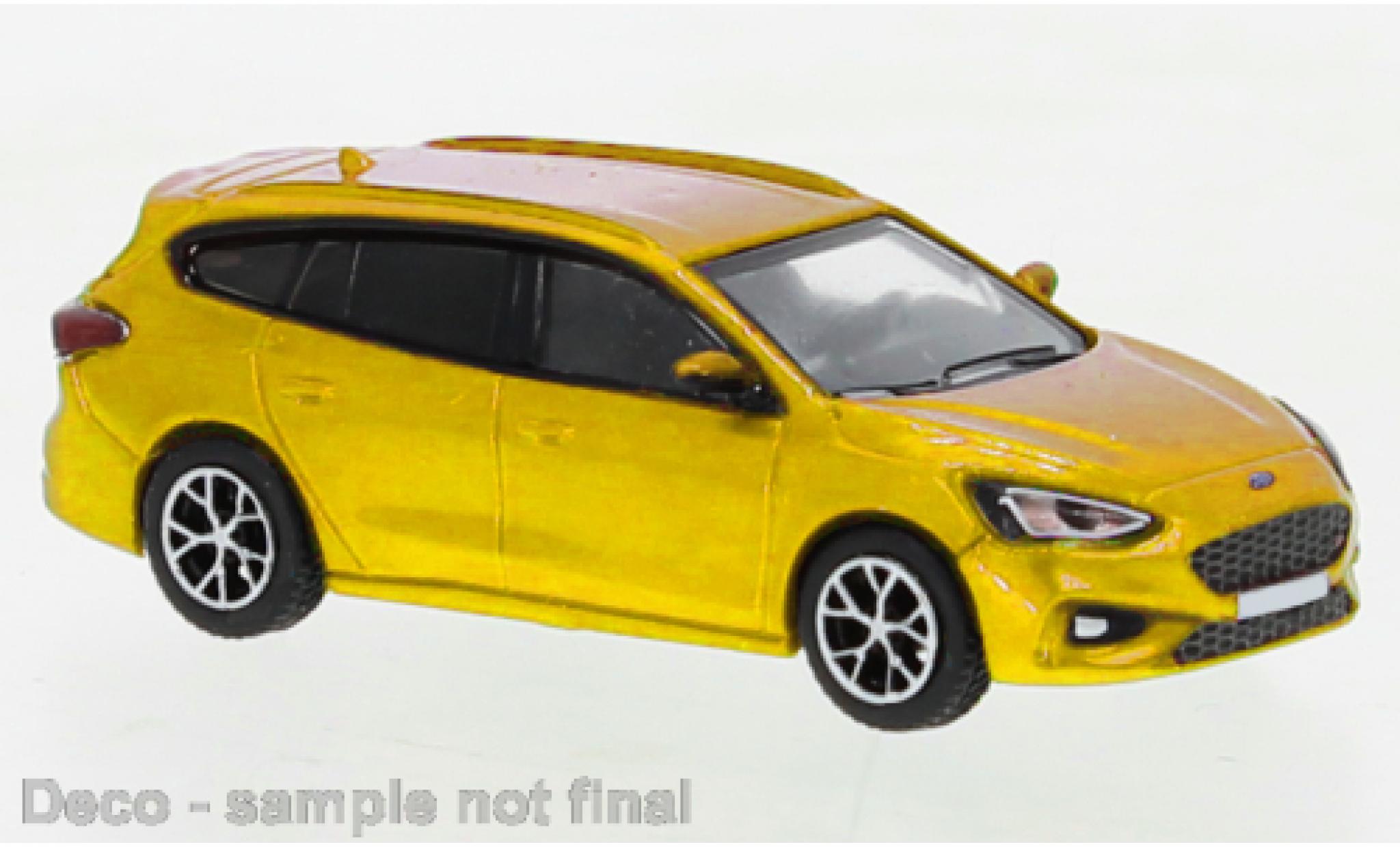 Ford Focus 1/87 PCX87 Turnier ST metallic oranje 2020 modelauto