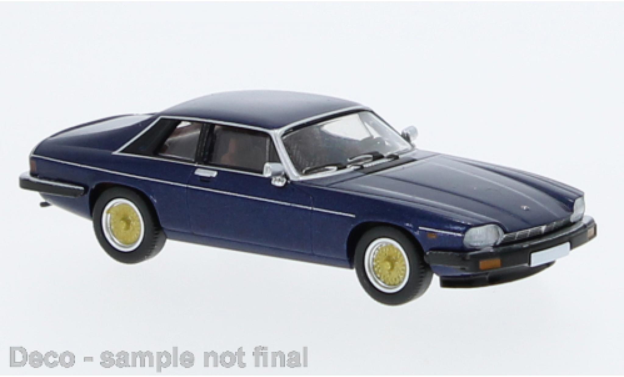 Jaguar XJ 1/87 PCX87 -S metallic blauw fonc&eacute; 1981 modelauto