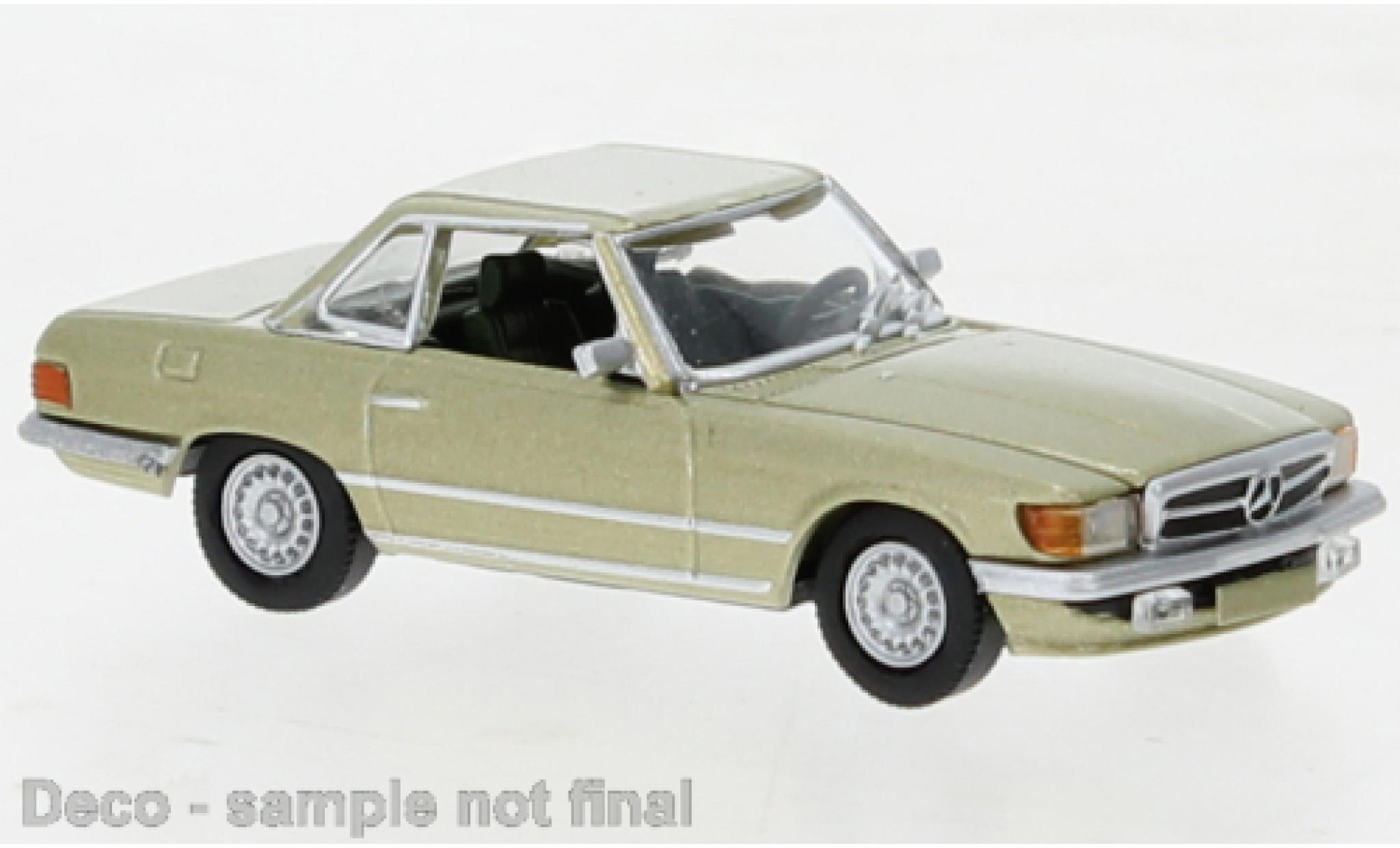 Mercedes Classe SL 1/87 PCX87 SL (R107) metallic la chaux 1971 modelauto