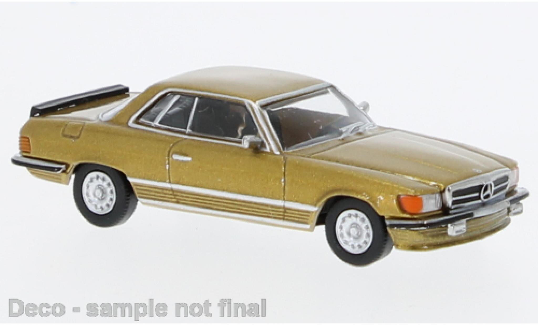 Mercedes Classe SL 1/87 PCX87 SLC 450 5.0 (C107) dor&eacute; 1971 modelauto