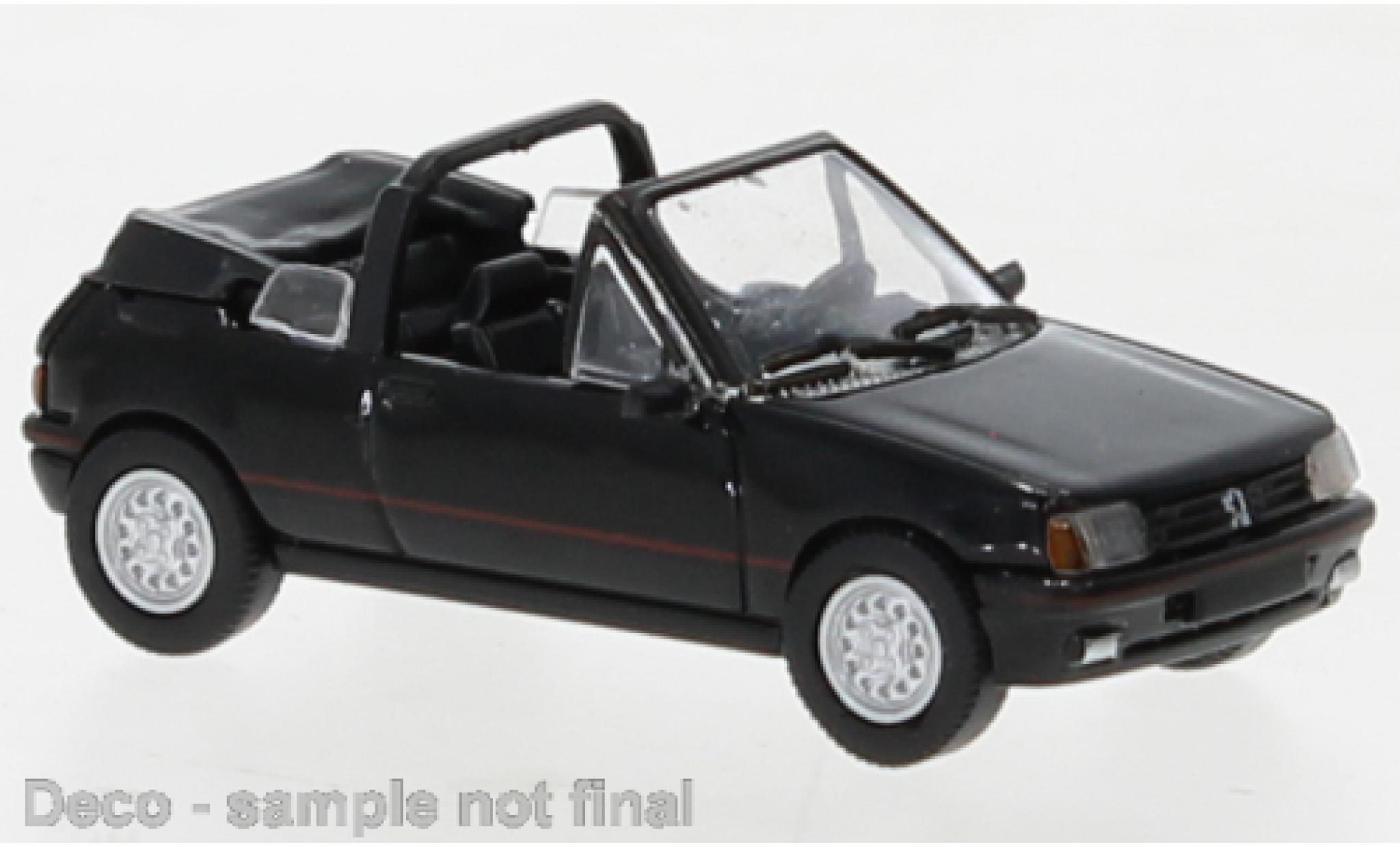Peugeot 205 1/87 PCX87 cabriolet zwart 1986 modelauto