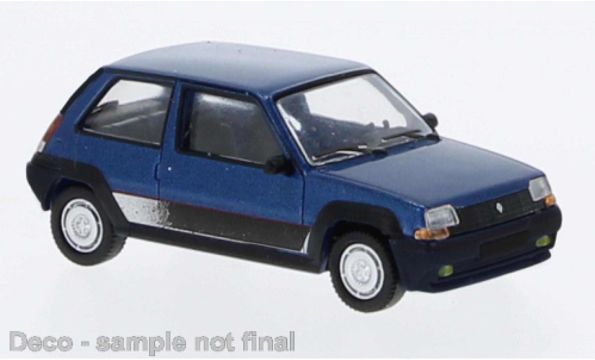Renault 5 1/87 PCX87 GT Turbo metallic blauw 198 modelauto