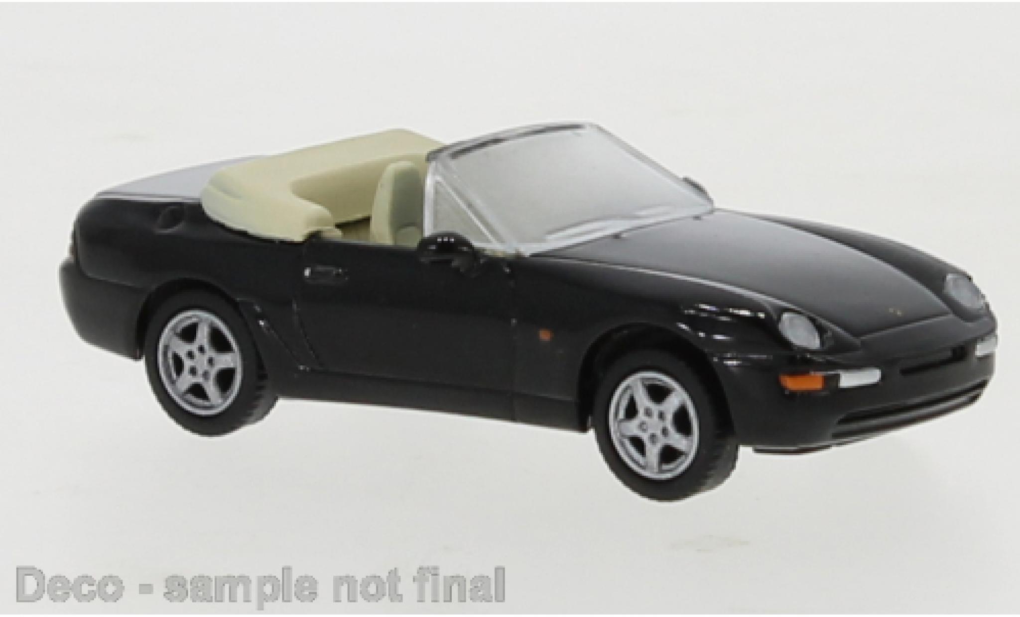 Porsche 968 1/87 PCX87 Cabriolet zwart 1991 modelauto