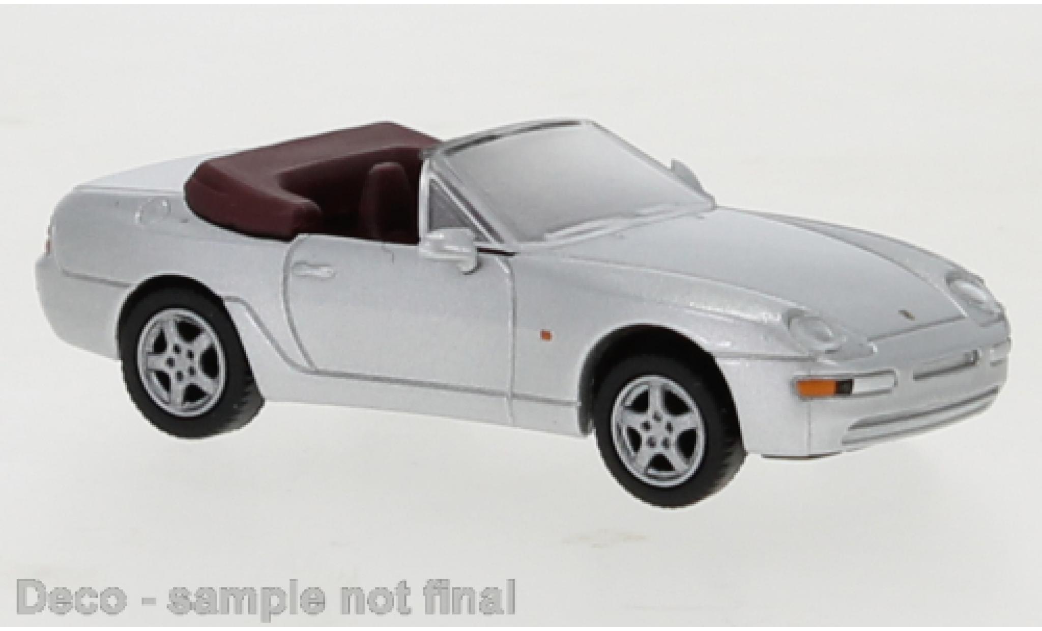 Porsche 968 1/87 PCX87 Cabriolet grijs 1991 modelauto