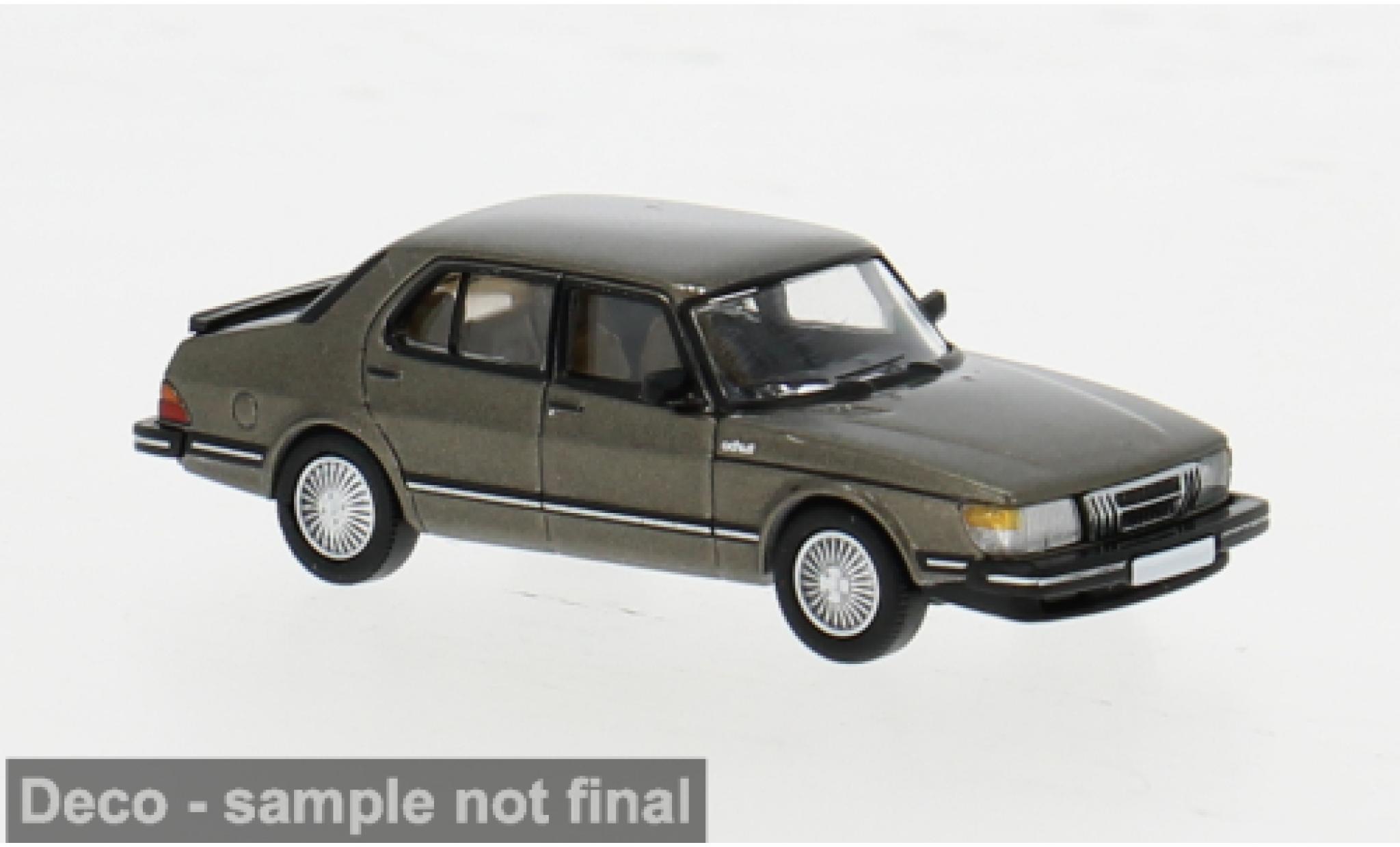 Saab 900 1/87 PCX87 Sedan metallic bruin 1981 1:87 modelauto