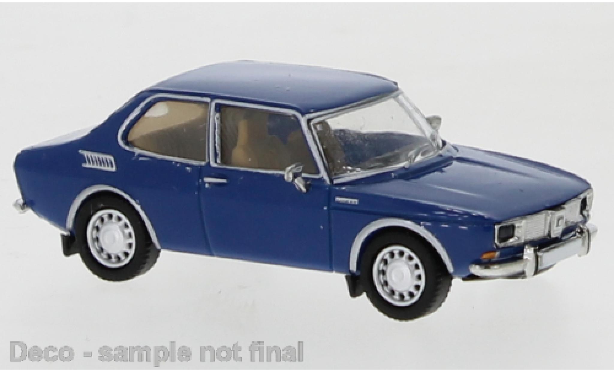 Saab 99 1/87 PCX87 blauw 1970 modelauto
