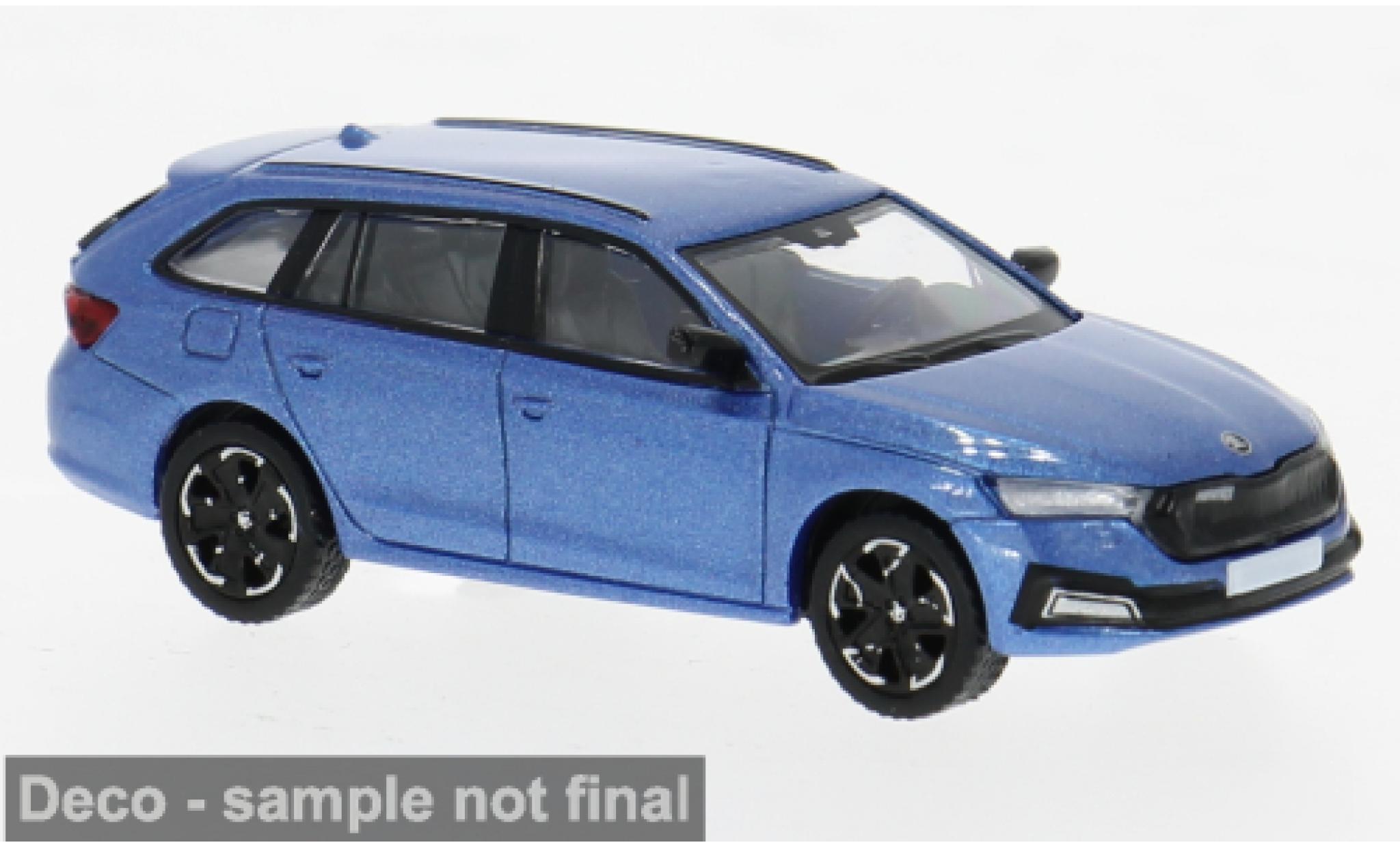 Skoda Octavia 1/87 PCX87 IV Combi blauw 2019 1:87 modelauto