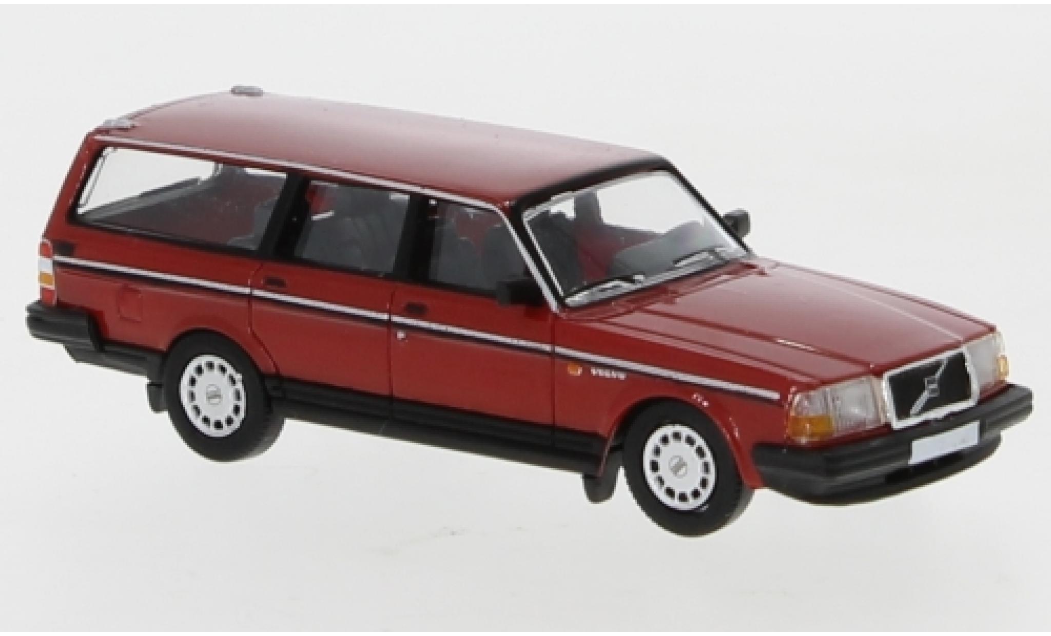 Volvo 240 1/87 PCX87 GL Stationwagen rood 1989 modelauto