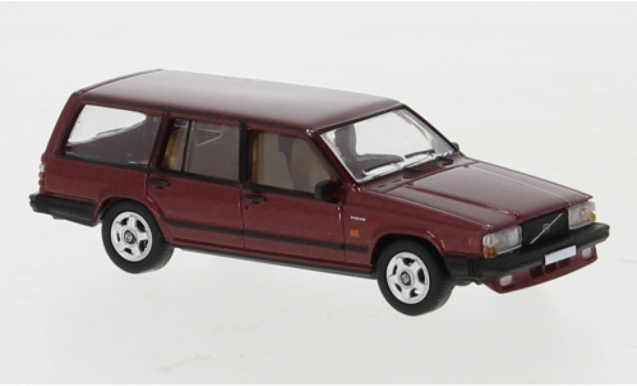 Volvo 740 1/87 PCX87 Stationwagen metallic rood 1985 modelauto