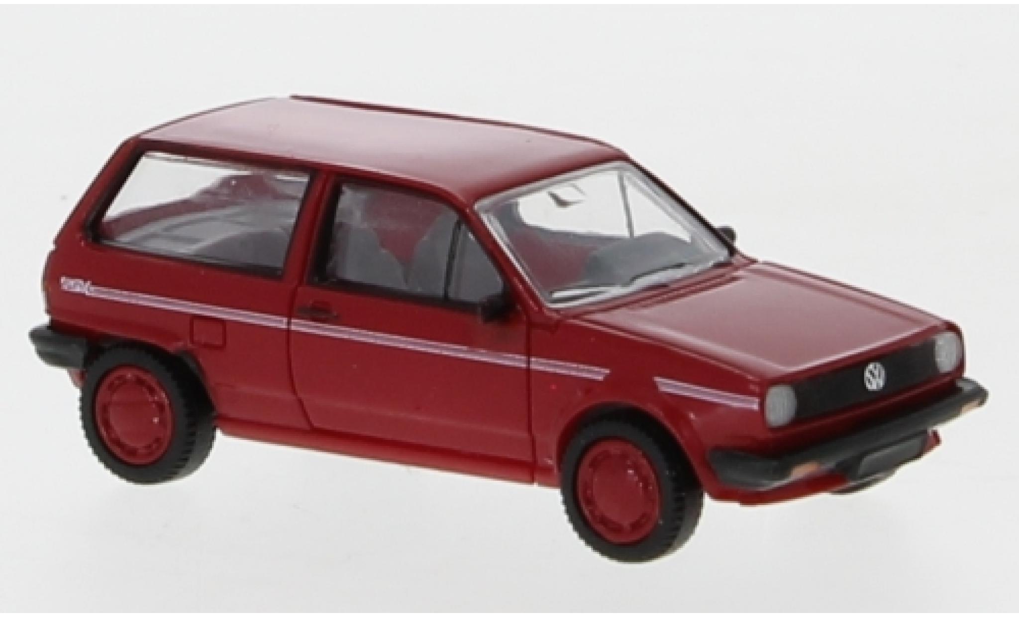 Volkswagen Polo 1/87 PCX87 II Fox rood/Dekor 1985 modelauto