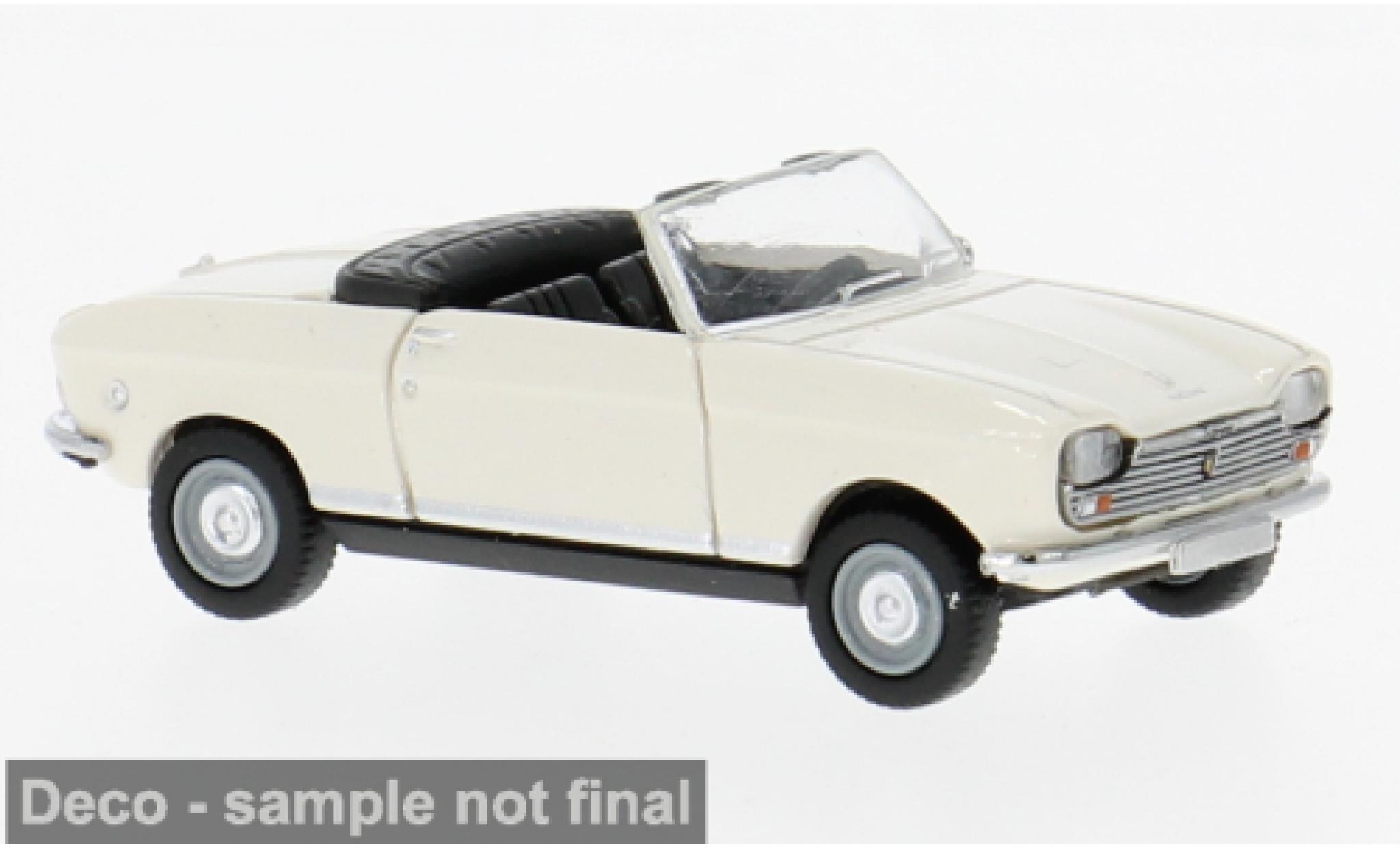 Peugeot 204 1/87 Brekina Cabriolet wit 1967 1:87 modelauto