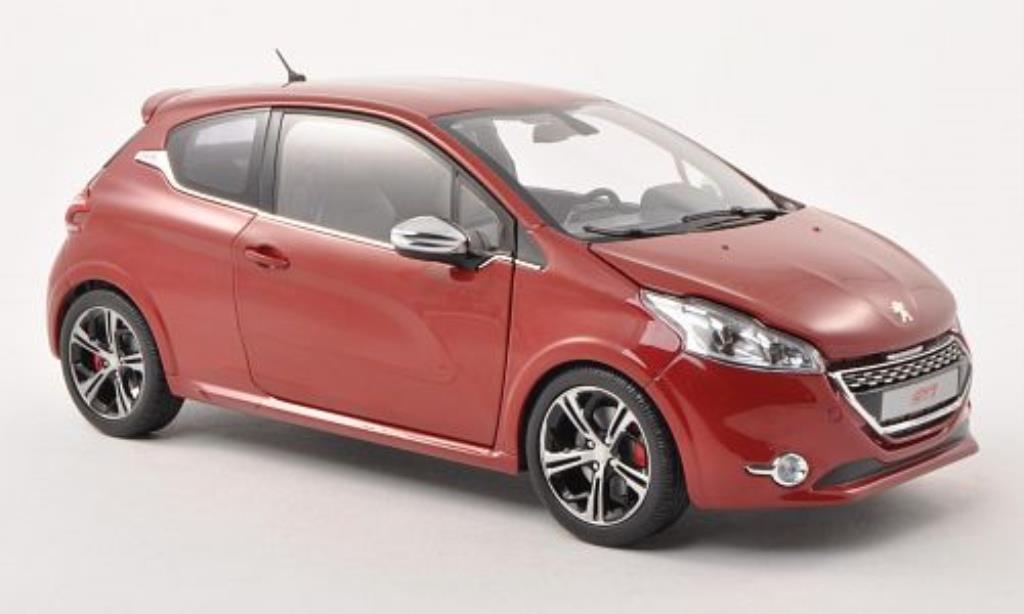 Peugeot 208 GTI 1/18 Norev GTI rood 2013 modelauto