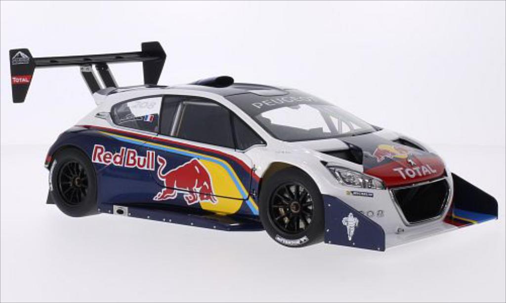 Peugeot 208 T16 1/18 Autoart T16 Red Bull / Total International Hill Climb Pikes Peak 2013 modelauto