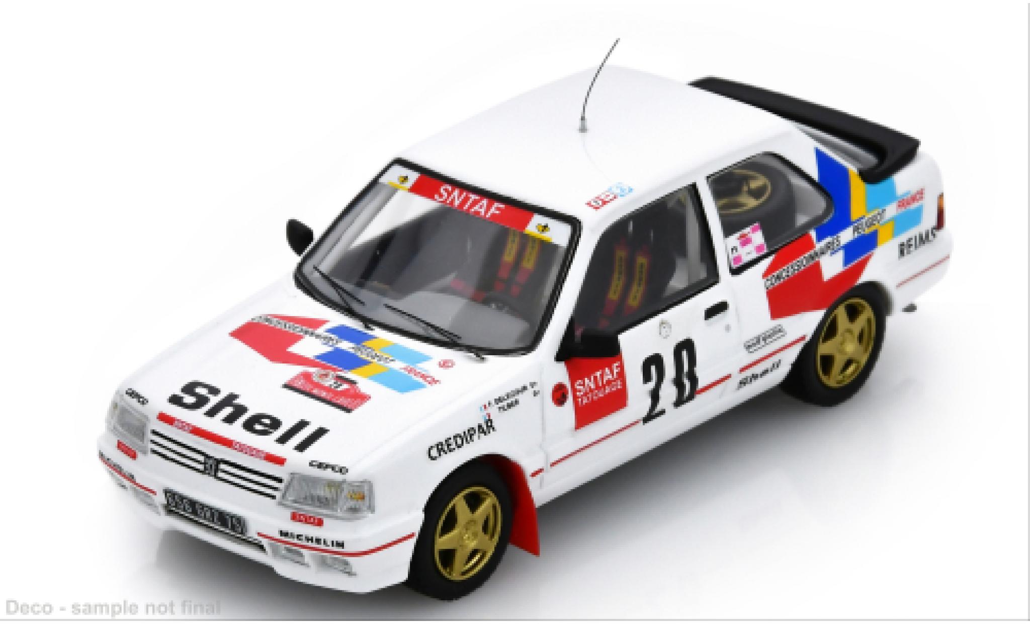 Peugeot 309 1/43 Spark GTI Rally Monte Carlo 1990 #20 F.Delecour/C.Tilber 1:43 modelauto