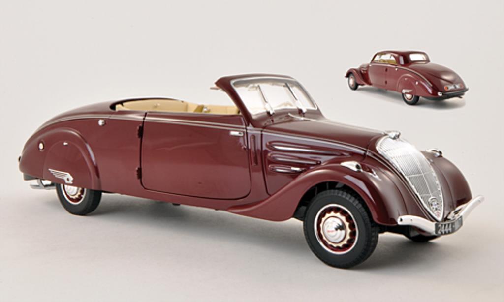 Peugeot 402 1/18 Norev Eclipse rood 1937 modelauto