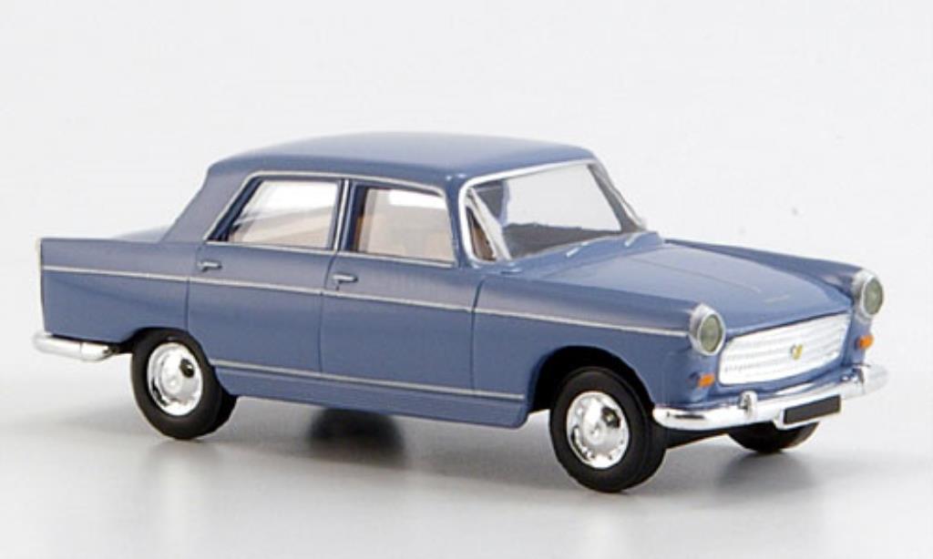 Peugeot 404 Berline 1/87 Brekina Sedan Sedan blauw modelauto