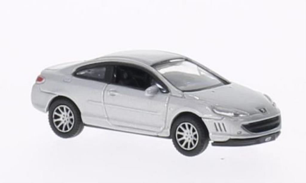 Peugeot 407 coupe 1/87 Welly coupe grijs modelauto
