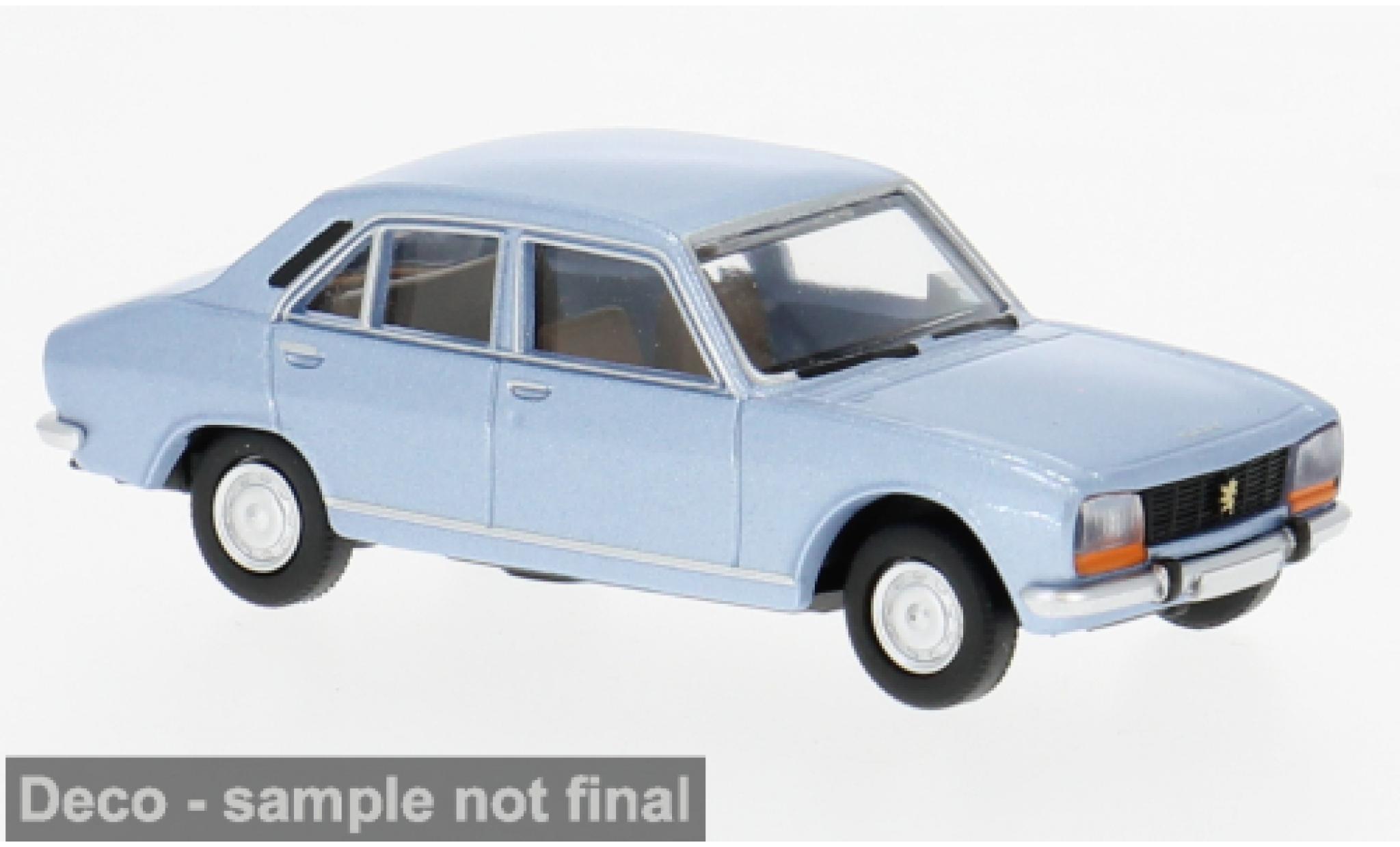 Peugeot 504 1/87 Brekina blauw 1968 1:87 modelauto