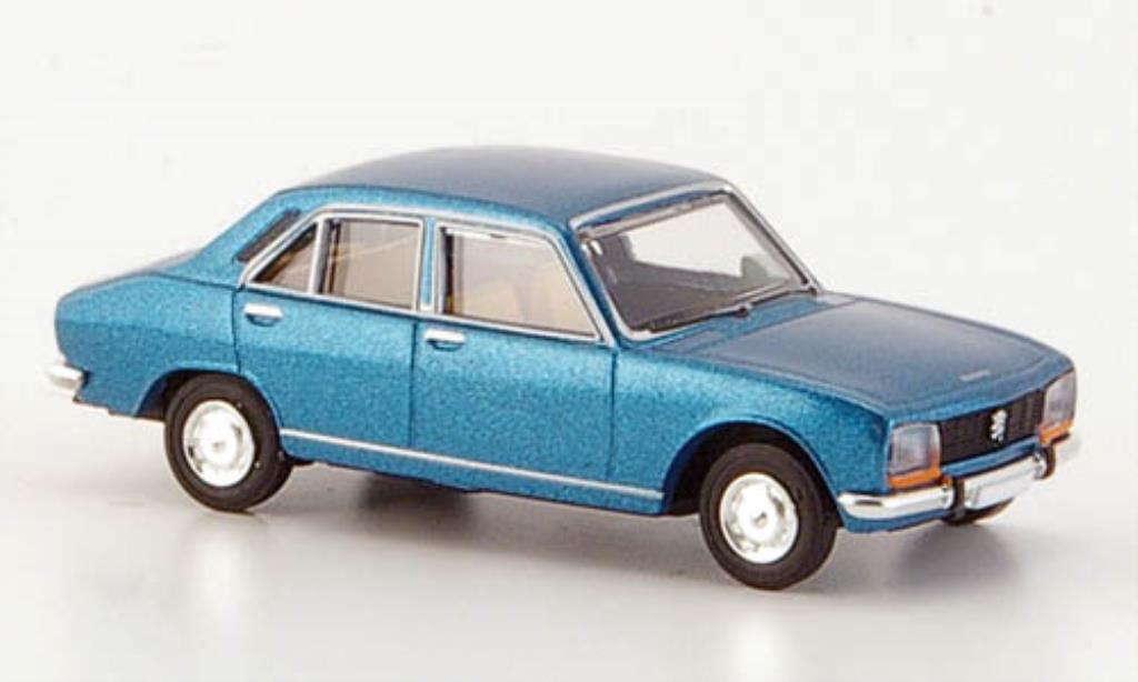 Peugeot 504 Berline 1/87 Brekina Sedan blauw Sedan modelauto