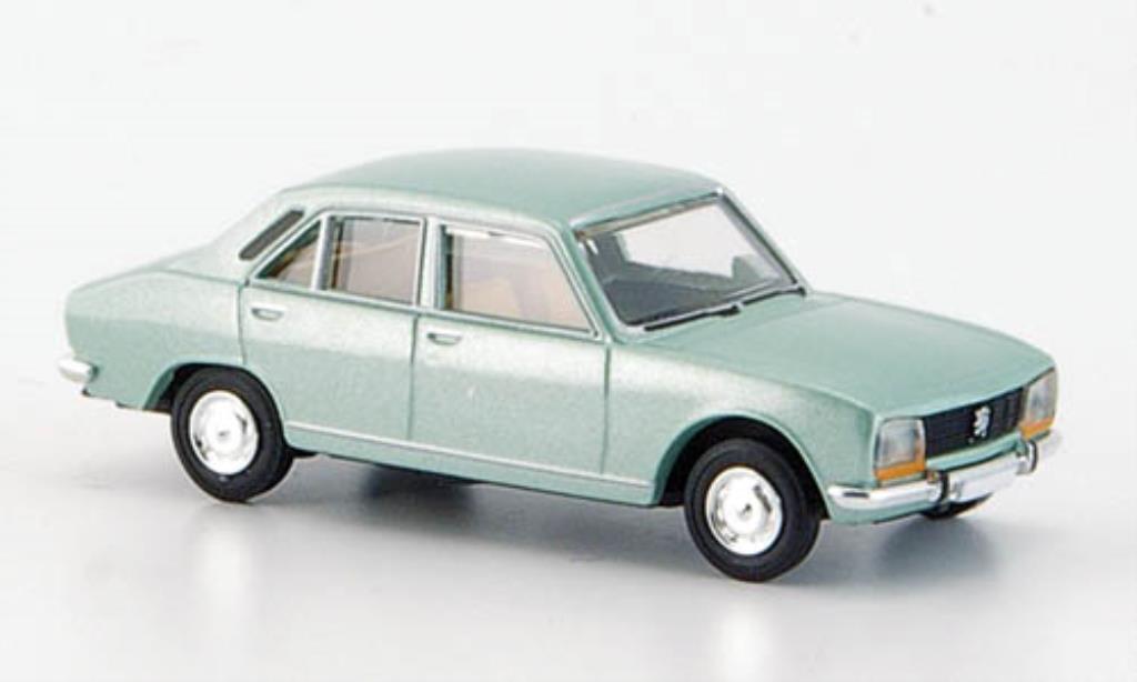 Peugeot 504 Berline 1/87 Brekina Sedan grun Sedan modelauto