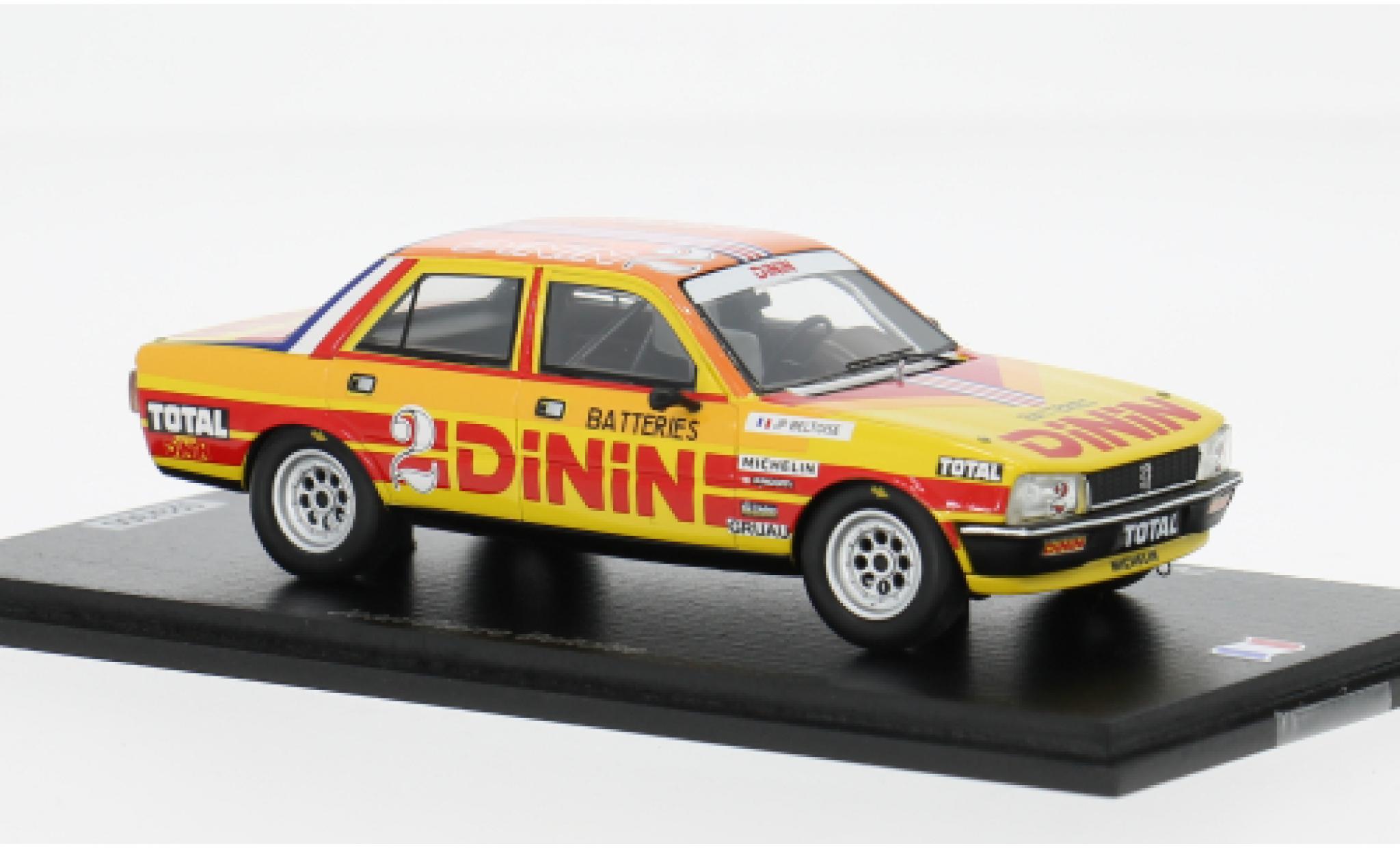 Peugeot 505 1/43 Spark Championnat de France Production Montlery 1980 #2 J-P.Beltoise 1:43 modelauto