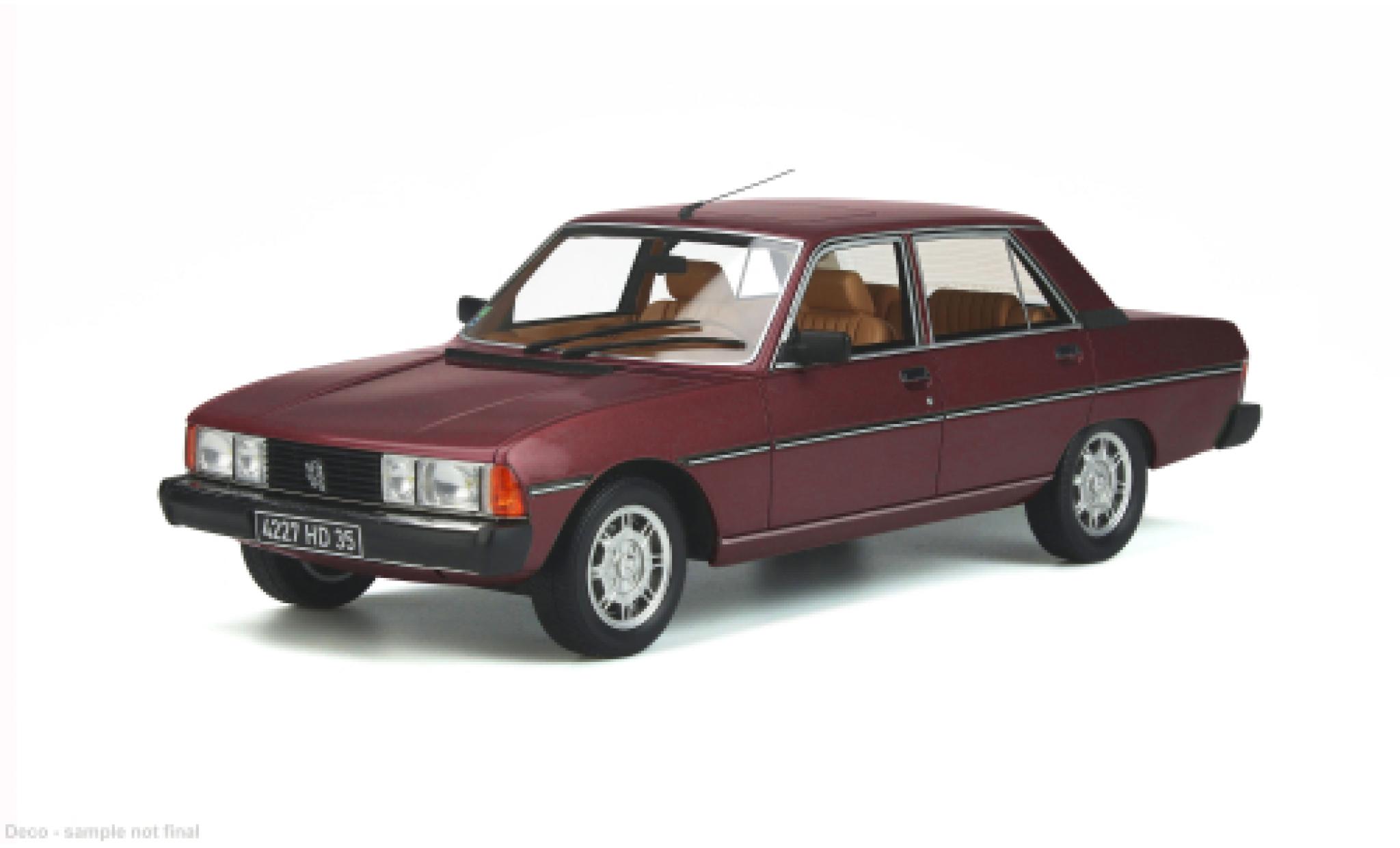 Peugeot 604 1/18 Ottomobile rood 1983 1:18 modelauto